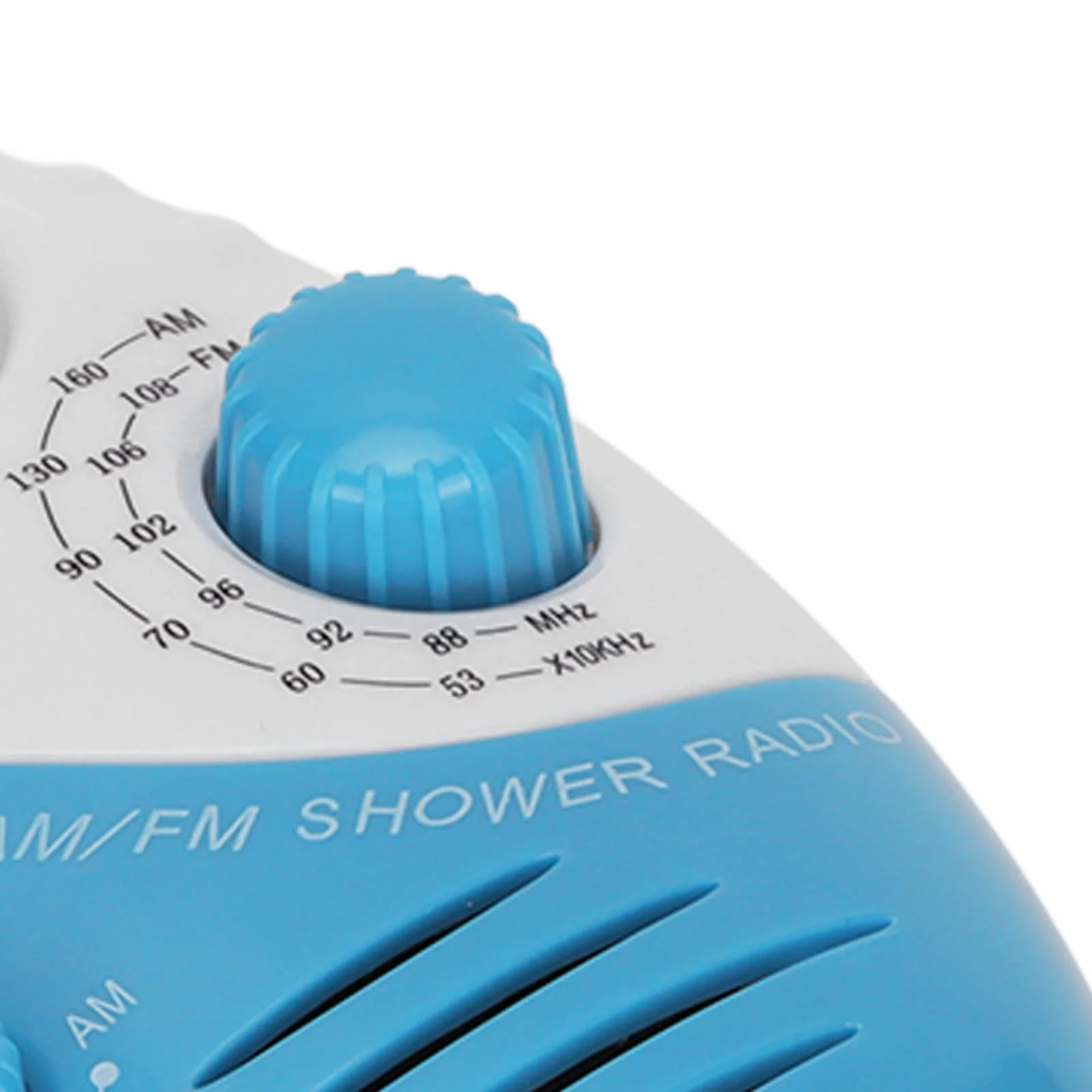 Waterproof Shower Radio, AM/FM Radio with Adjustable Volume Speakers, Battery Powered Portable Speakers with Hook Handle for Shower Rooms Bedside Tables Garages Blue - Image 9