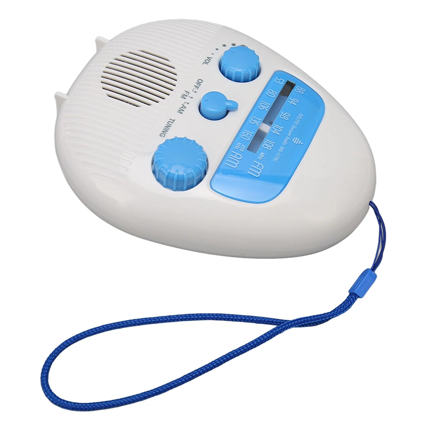 Waterproof Shower Radio, Waterproof AM FM Radio, Portable ABS Bathroom Radio Built in Speaker Battery Operated Shower Radio - Image 8