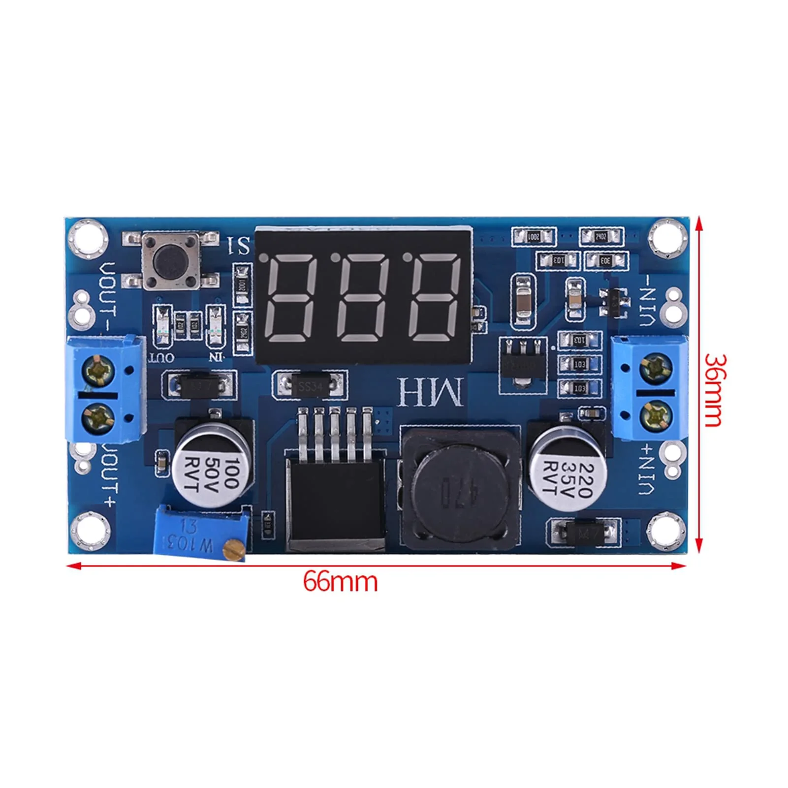 Watris Veiyi Voltage Regulator Adjustable, DC-DC 4.5V-32V to 5V-35V Converter, Step Up Module Boost Converter, Power Supply - Image 2