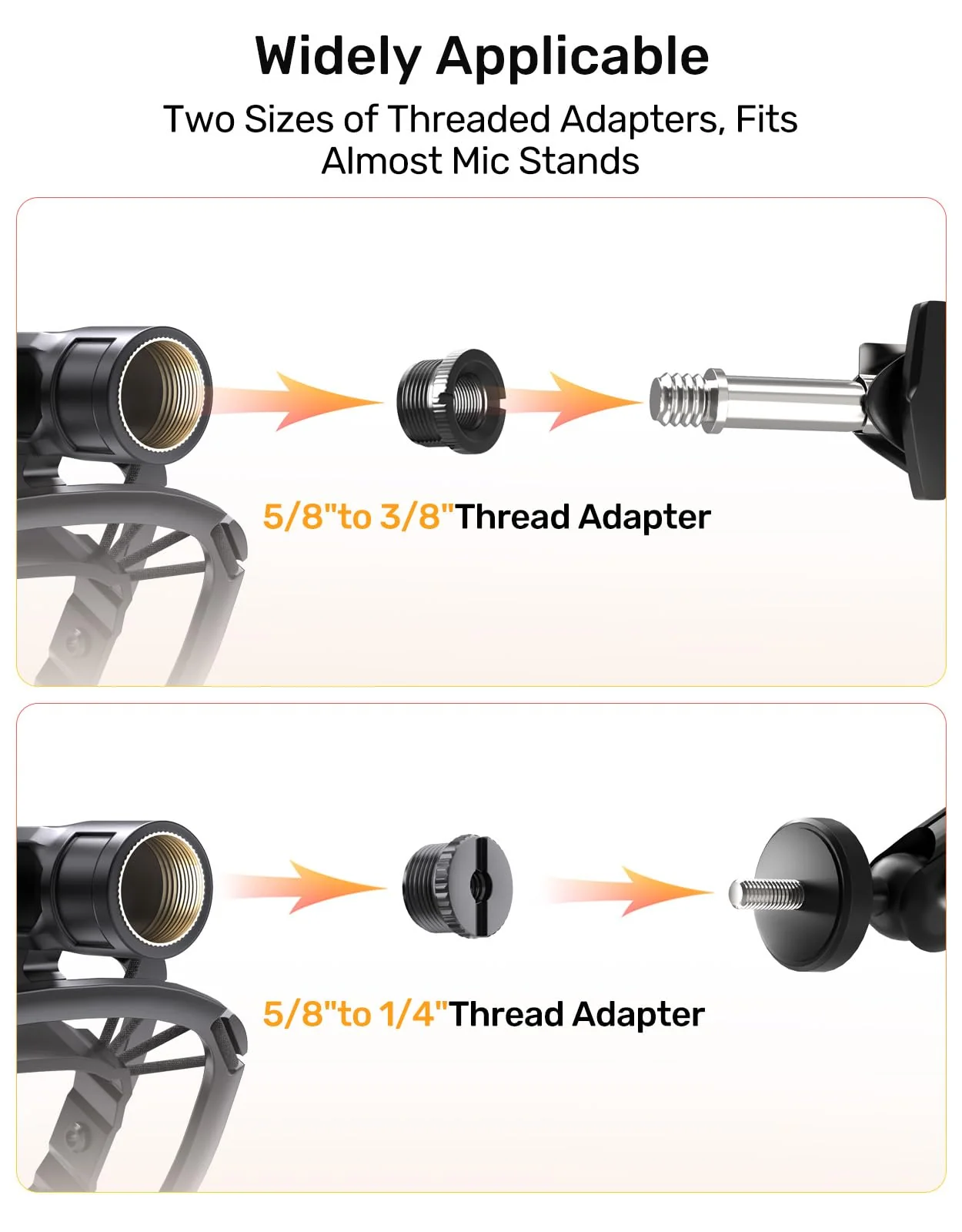 Wave Microphone Shock Mount - Custom Built for Elgato Wave 1/3, Aluminum Frame & Reinforced Suspension for Max Vibration Isolation, Shock Mounts Holder Clip Ideal for Youtubers, Podcasters and Gamers Wave Shock Mount - Image 4