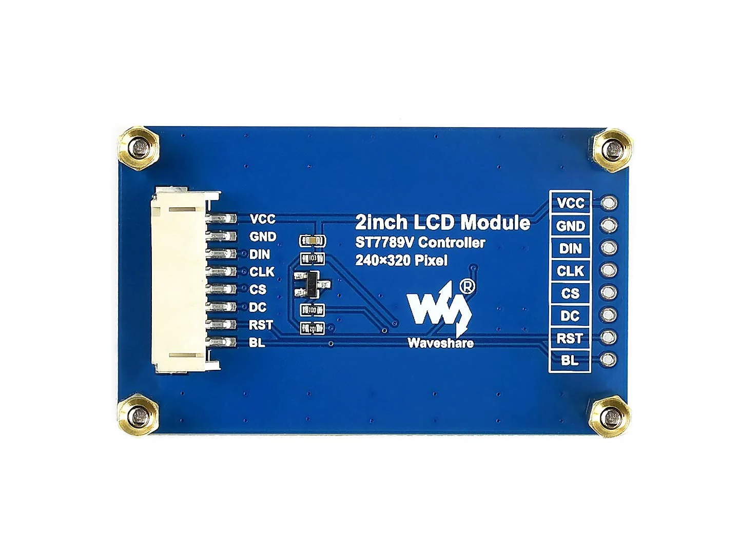 Waveshare 2inch LCD Display Module, Compatible with Raspberry Pi/Pi zero/Arduino/Esp32, with ST7789 Driver, 262K Color, IPS Screen, 240×320 Resolution, SPI Interface - Image 8