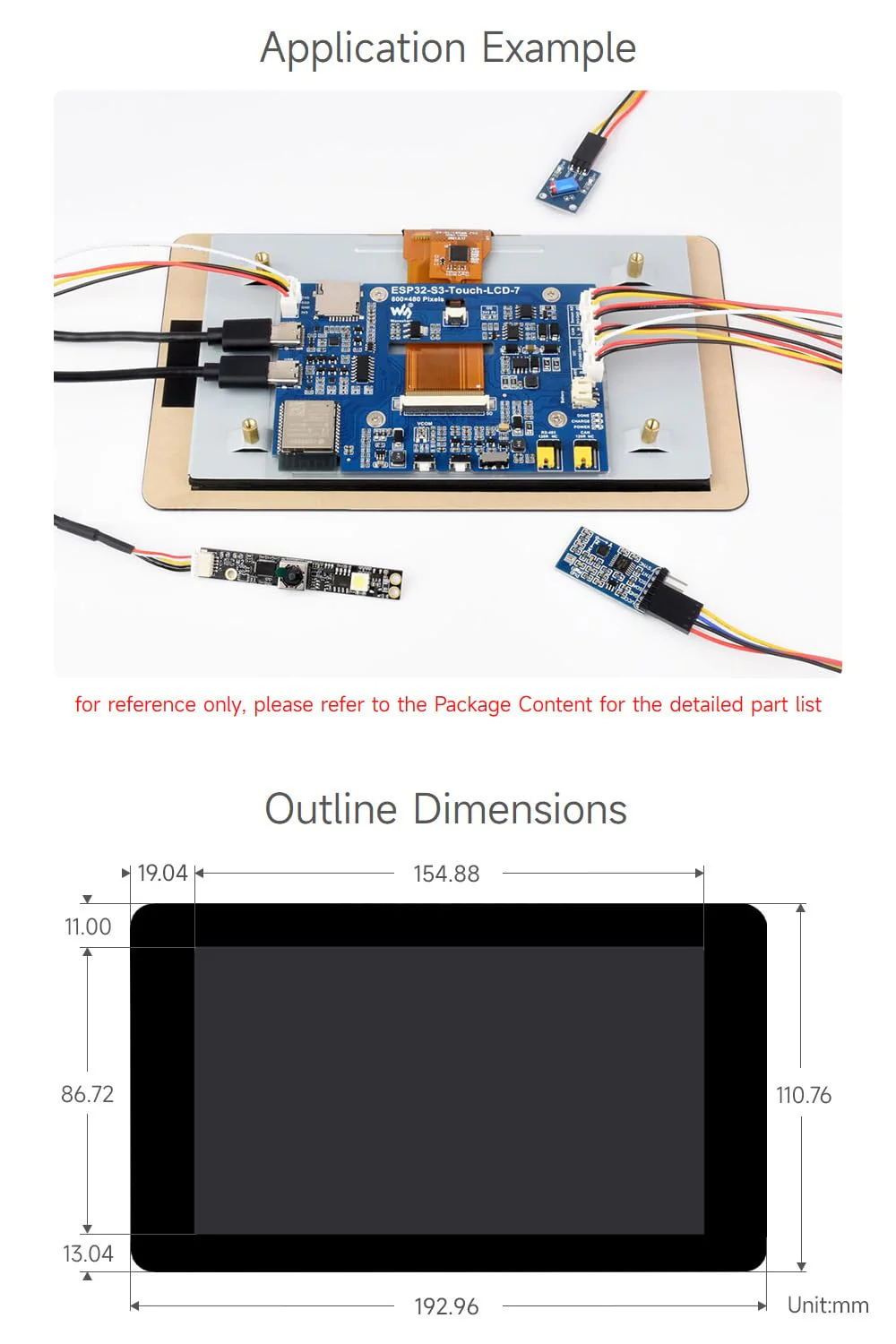 Waveshare ESP32-S3 7inch Capacitive Touch LCD Development Board, ESP32 with Display, 800×480, 5-Point Touch, Up to 240MHz Frequency, Supports WiFi & Bluetooth, with Onboard Antenna - Image 7