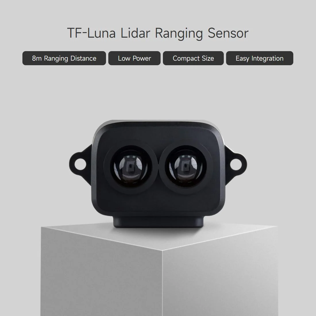 Waveshare TF-Luna Lidar Ranging Sensor, Compatible with Raspberry Pi 5/4B/3B/Zero/Zero W/Zero 2W/Pico/Pico W/Pico WH, 8m Ranging Distance, Mini Laser Ranging Module, TOF Ranging Principle - Image 3