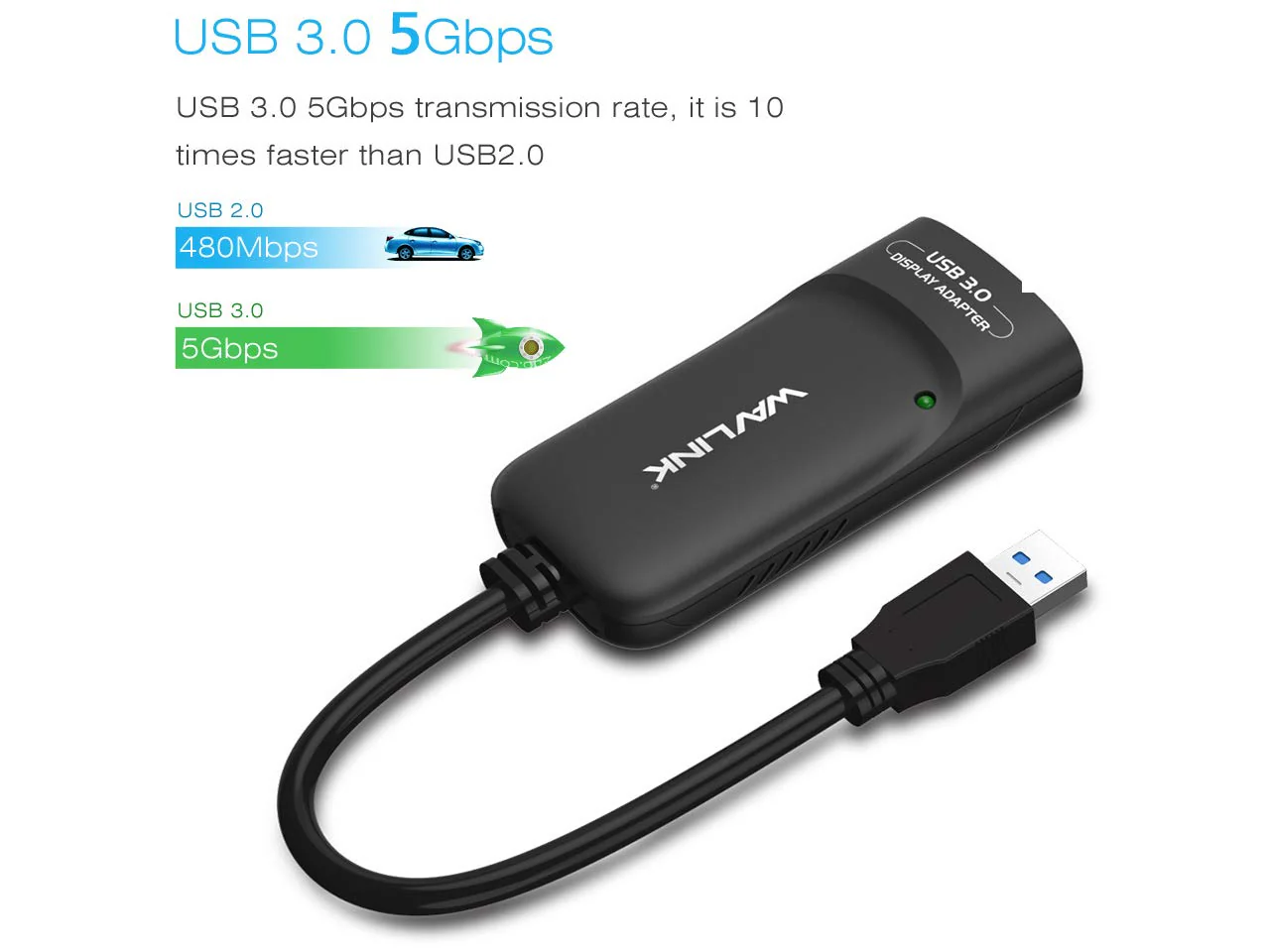 WAVLINK USB 3.0 to HDMI Adapter for Multiple Displays, 2K (2048x1152), Up to 6 Monitors, DisplayLink Certified, External Video Graphics Card Adapter with Audio Port for Windows,Mac OS,Chrome OS - Image 5