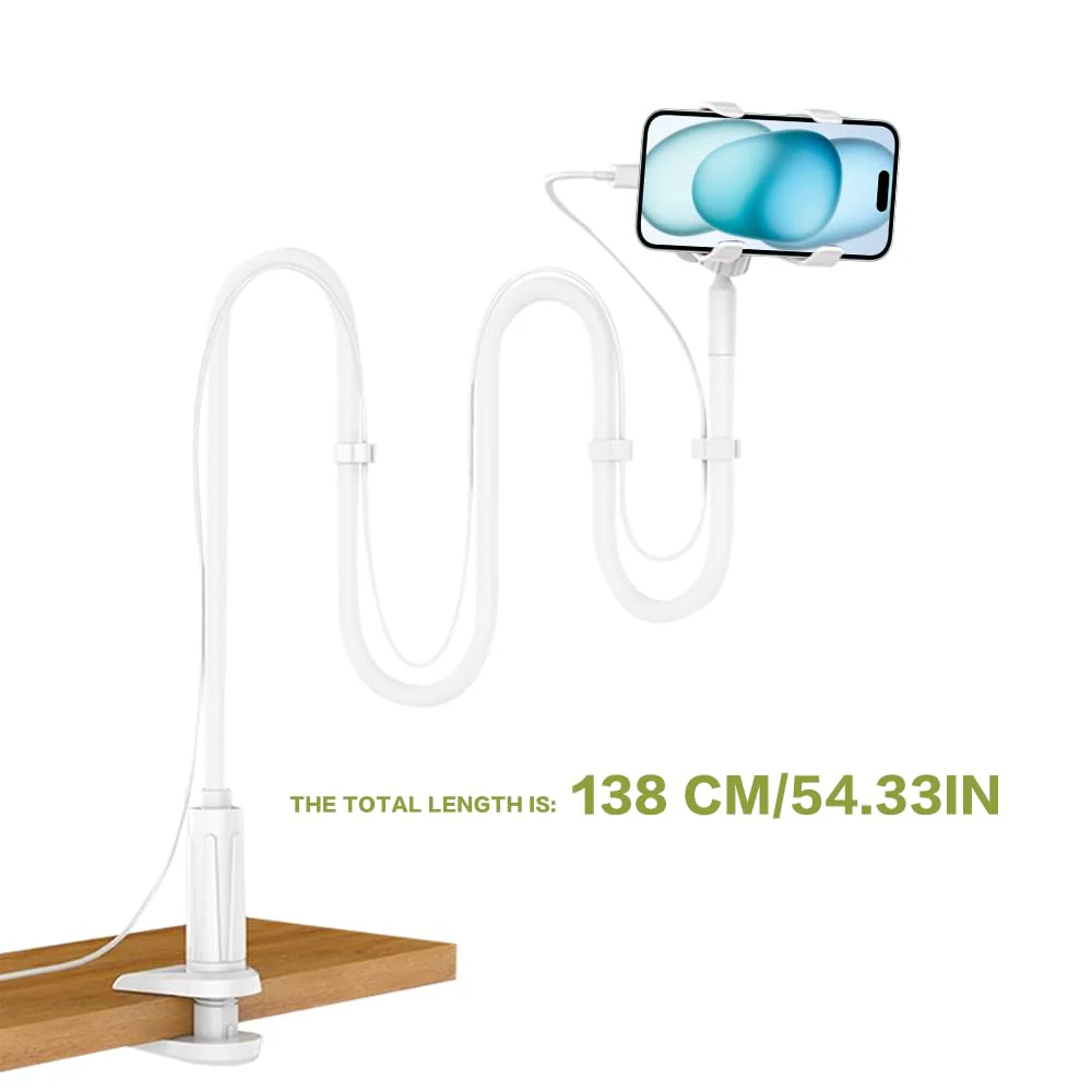 WDKXCN CPAP Hose Holder, Stable Adjustable CPAP Hose Lifter and Hose Support Hanger to Prevent CPAP Hoses Leakage & Tangling, Gooseneck Tablet Holder - Image 4