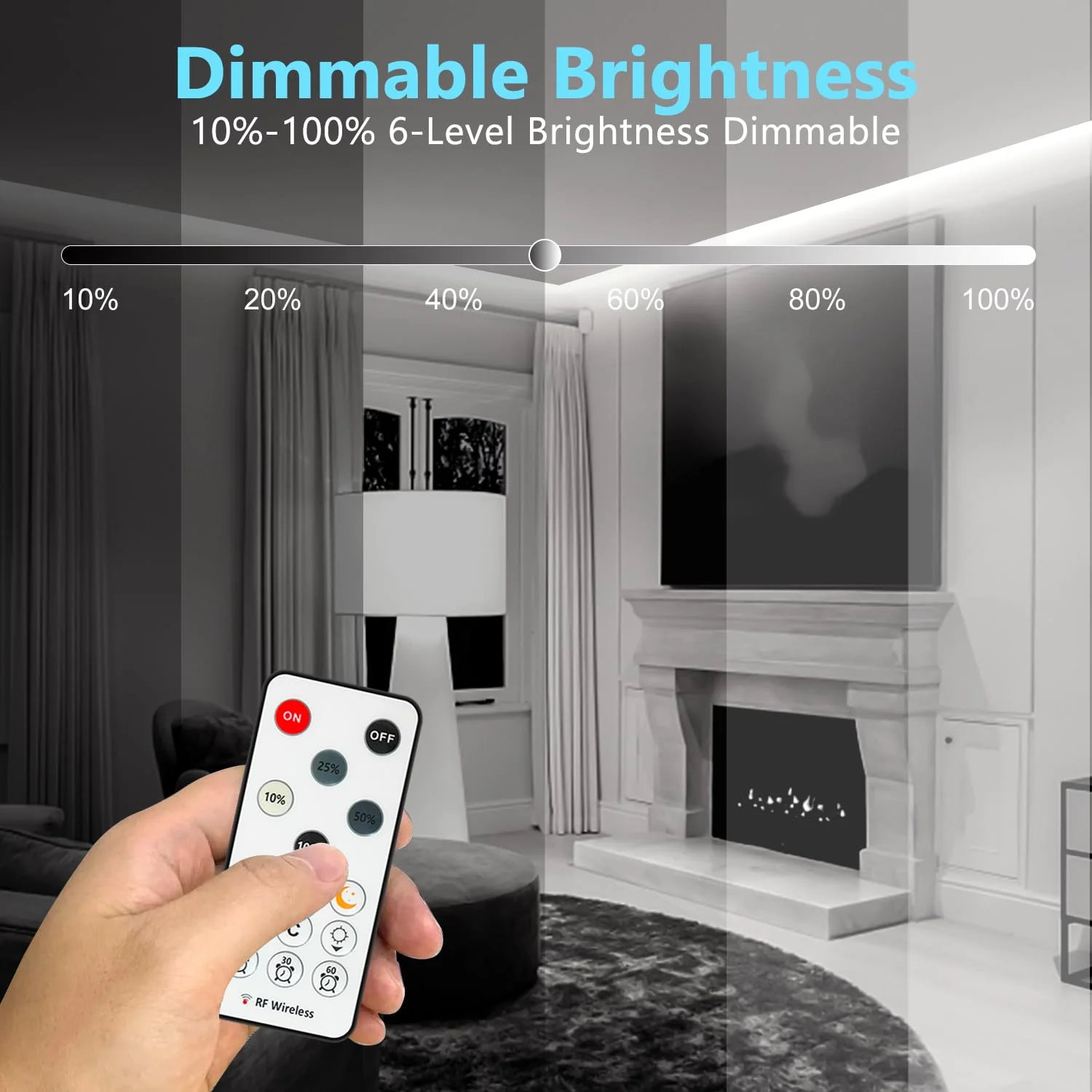 Wefomey White LED Strip Lights, 131ft Dimmable 24V LED Lights Strip 6500K Bright Daylight White, Flexible Tape Lights for Bedrooms, Kitchen, Cabinet, Christmas Decor, 2 Rolls of 65.6ft 6500K Daylight White - Image 2