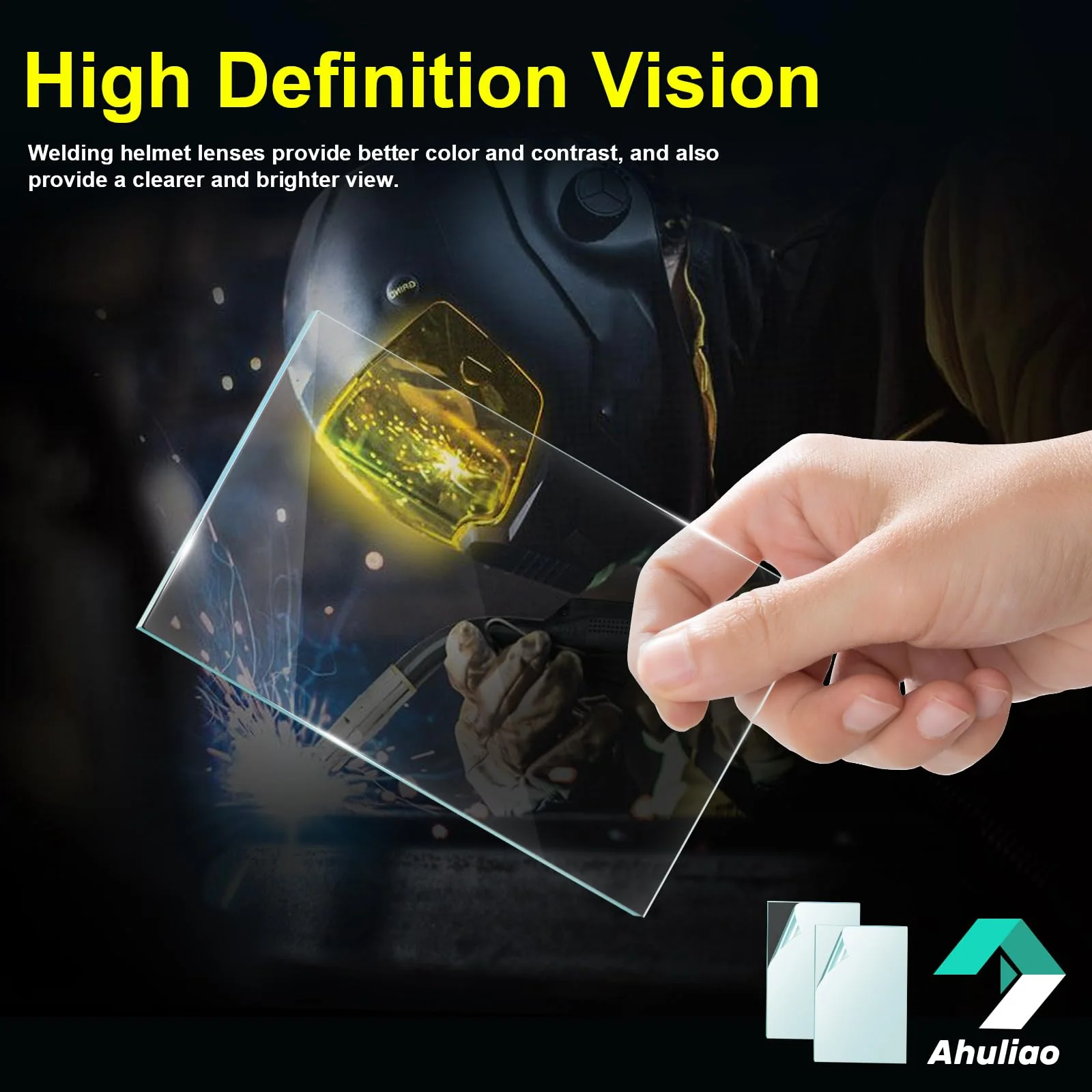 Welding Helmet Lens for ESAB Sentinel A50 Welding Helmet Hood Cover Clear Inside Lenses Replacement 0700000808, 10 Pack - Image 6