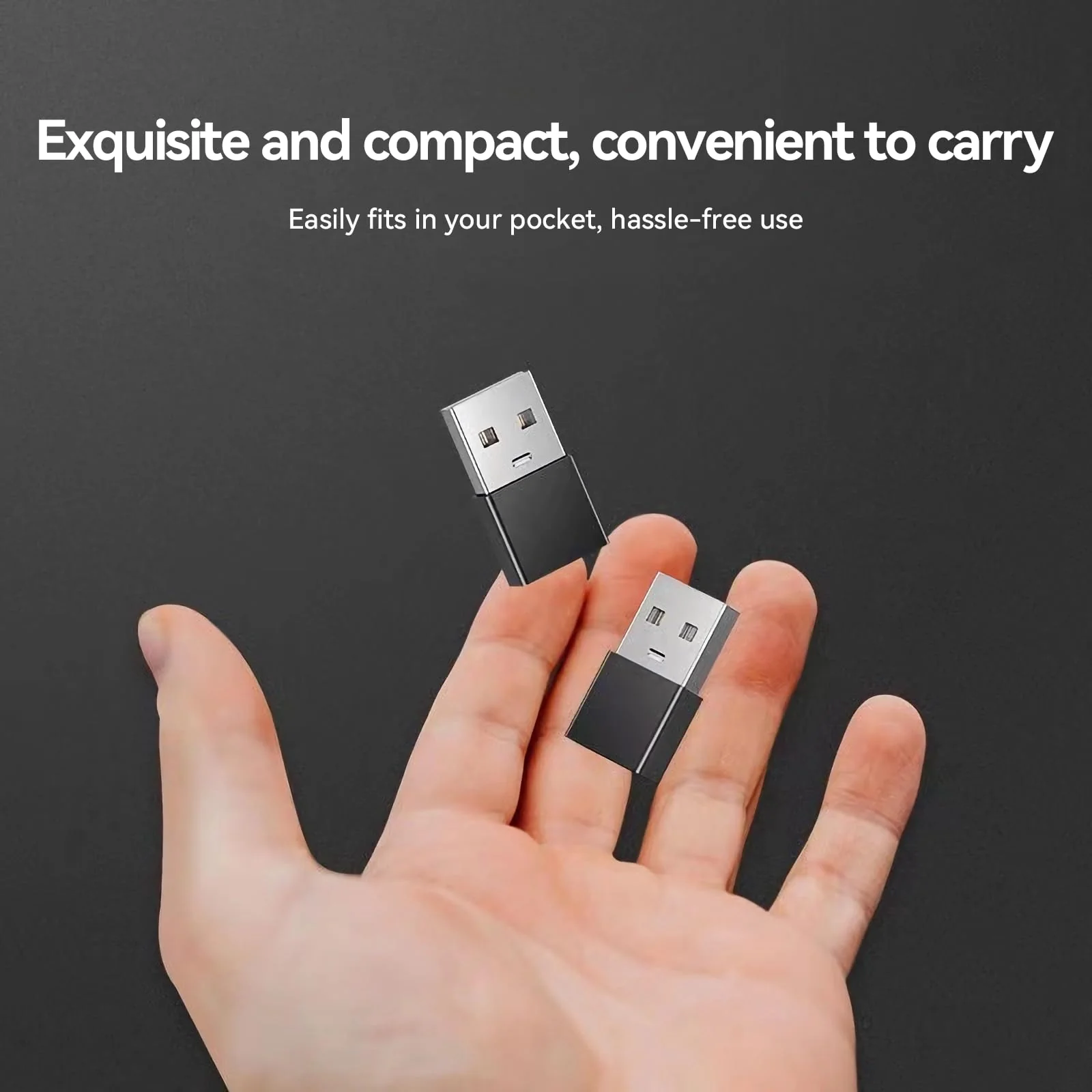 Welldiea USB to USB C Adapter 4 Pack, USB C Female to USB Male OTG Charger Type C Converter Compatible with Apple Watch Ultra iWatch 7-9,iPhone 15~13 Plus Pro Max,AirPods 3,iPad Air,Car,Galaxy (Black) Black - Image 7