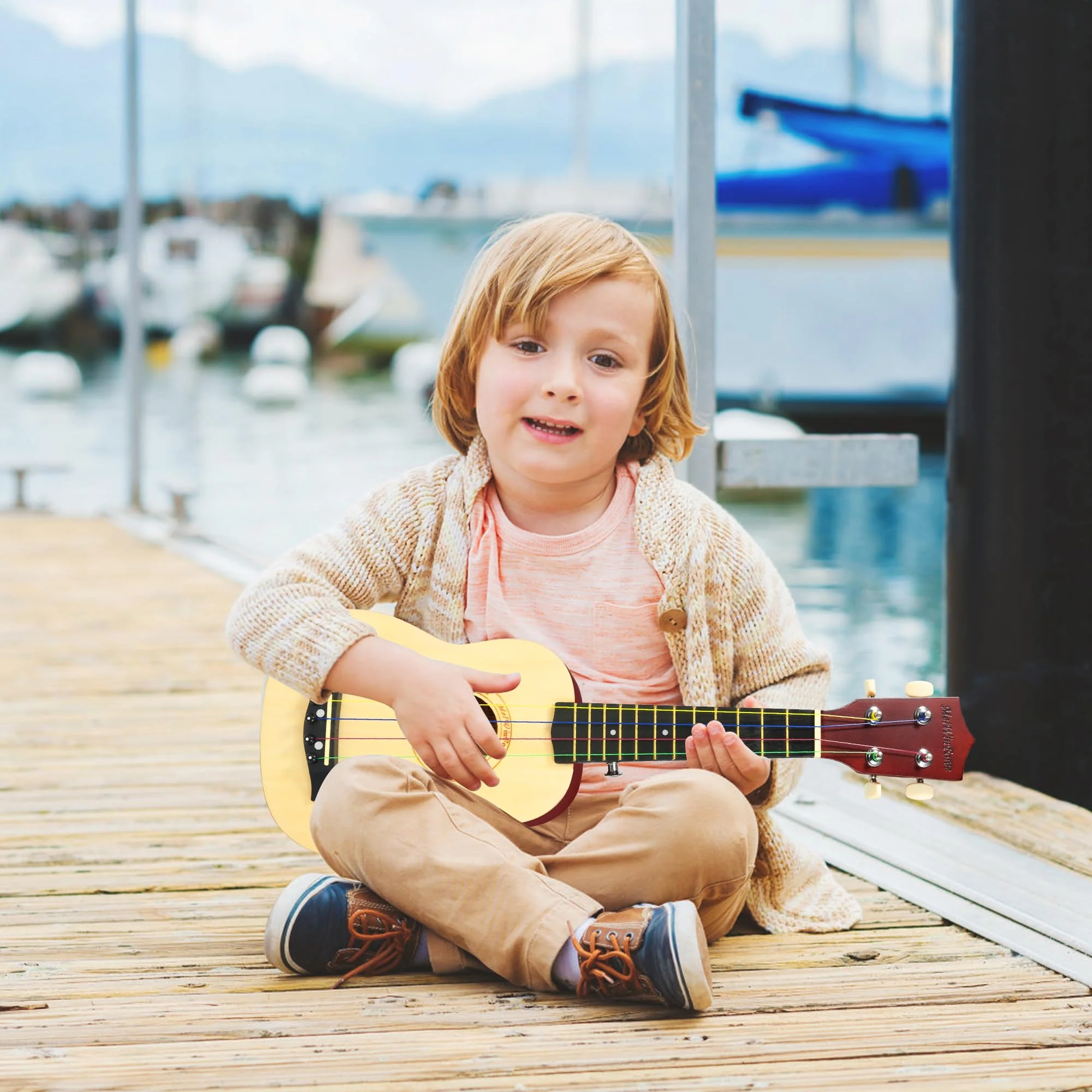 WelWinforee Soprano Ukulele 21 - Beginner Kit for Kids, Complete with Gig Bag, Strap, Tuner, Strings, Picks, Cloth - Ideal for Concerts, Left-Handed Players - Perfect Beginner Ukulele - Image 7