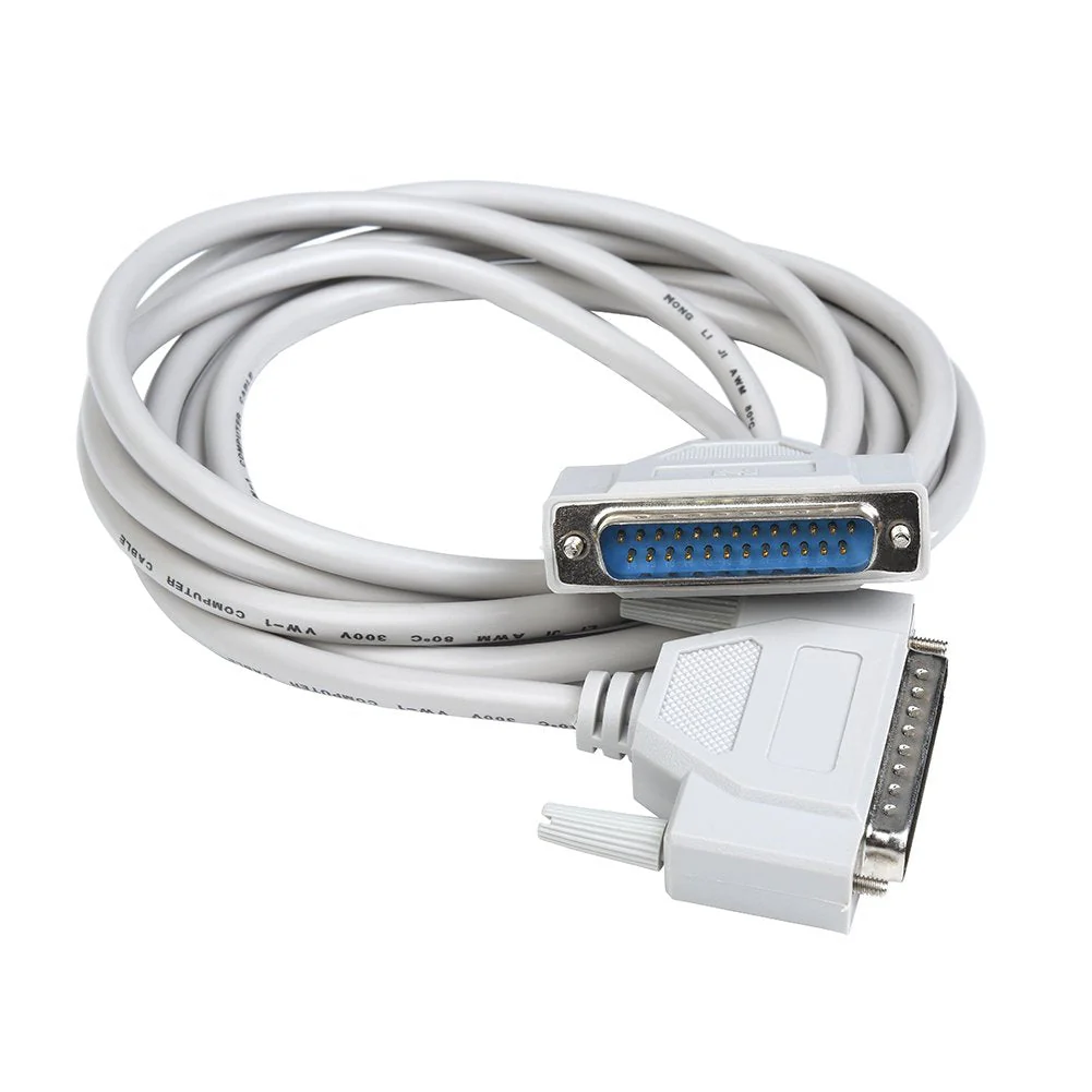 WESAPPINC 14.80 Feet DB25 25 Pin Male to Male Serial Parallel Printer Extension Cable 4.5M (8.90 Feet(2.7M)) 8.90 Feet(2.7M) - Image 3