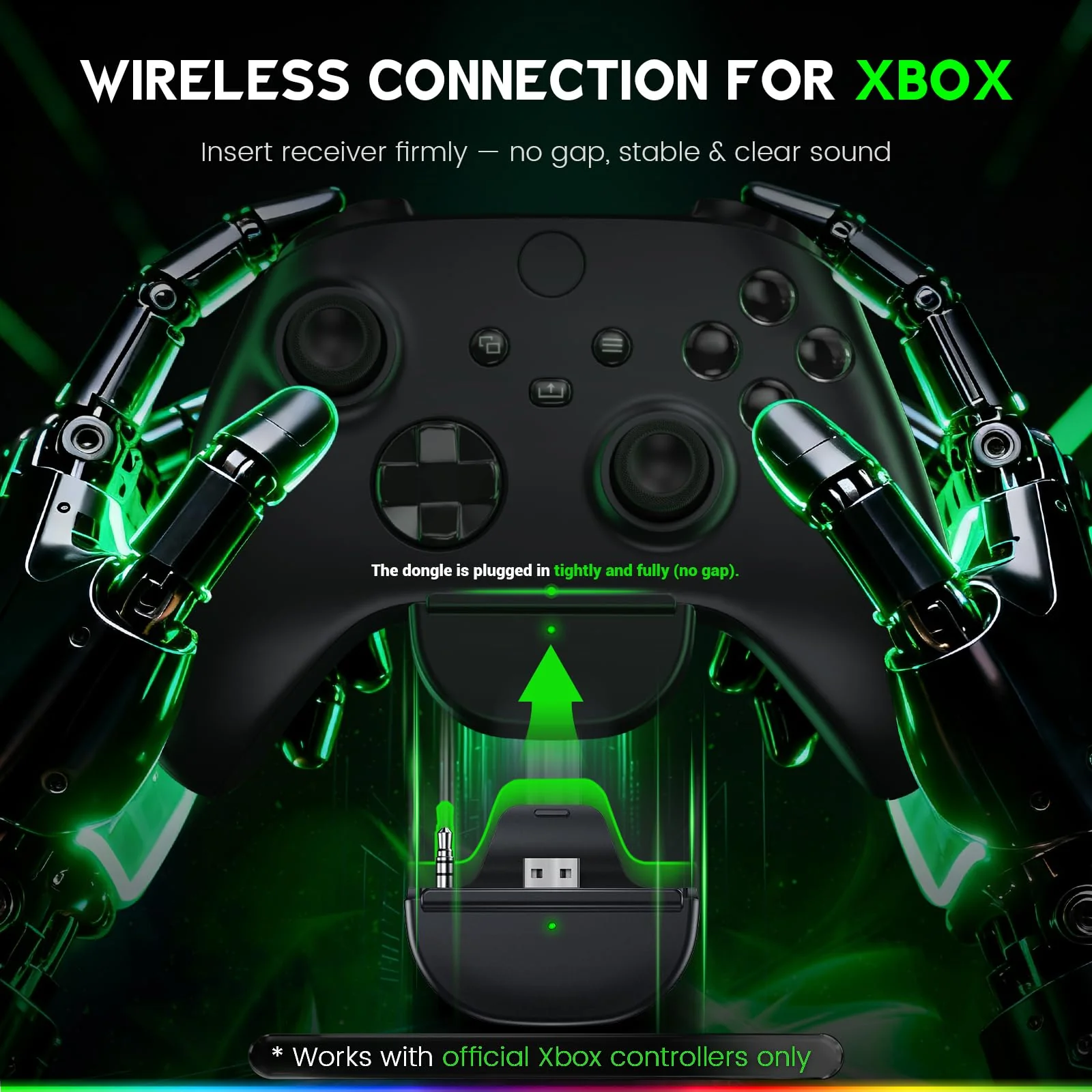 WESEARY Wireless Gaming Headset for Xbox Series X|S, 2.4GHz Ultra-Low Latency Headset with Noise Cancelling Mic for PC, PS5, PS4, Switch, Mac, 3D Surround Sound, Bluetooth 5.4, 50H Battery Raven Black - Image 3