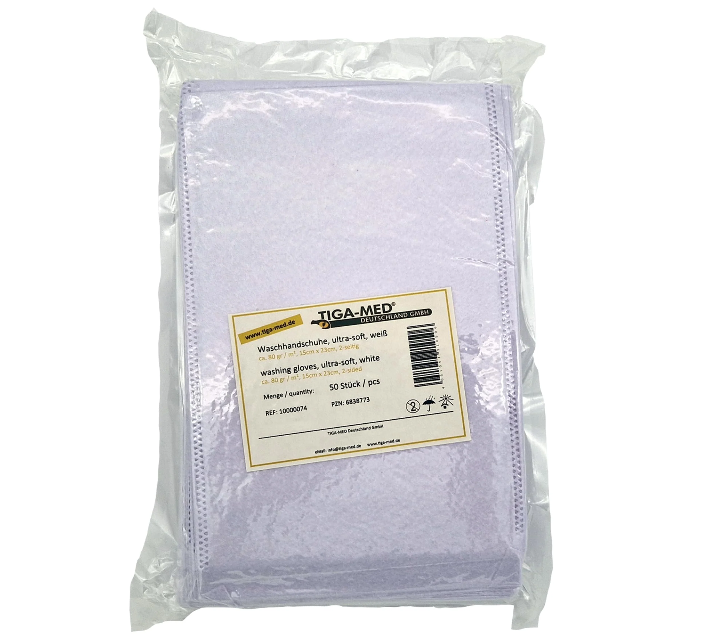 White Disposable Washcloth – Ultrasoft Molton Original Tiga-Med Quality, Pack of 100 - Image 5