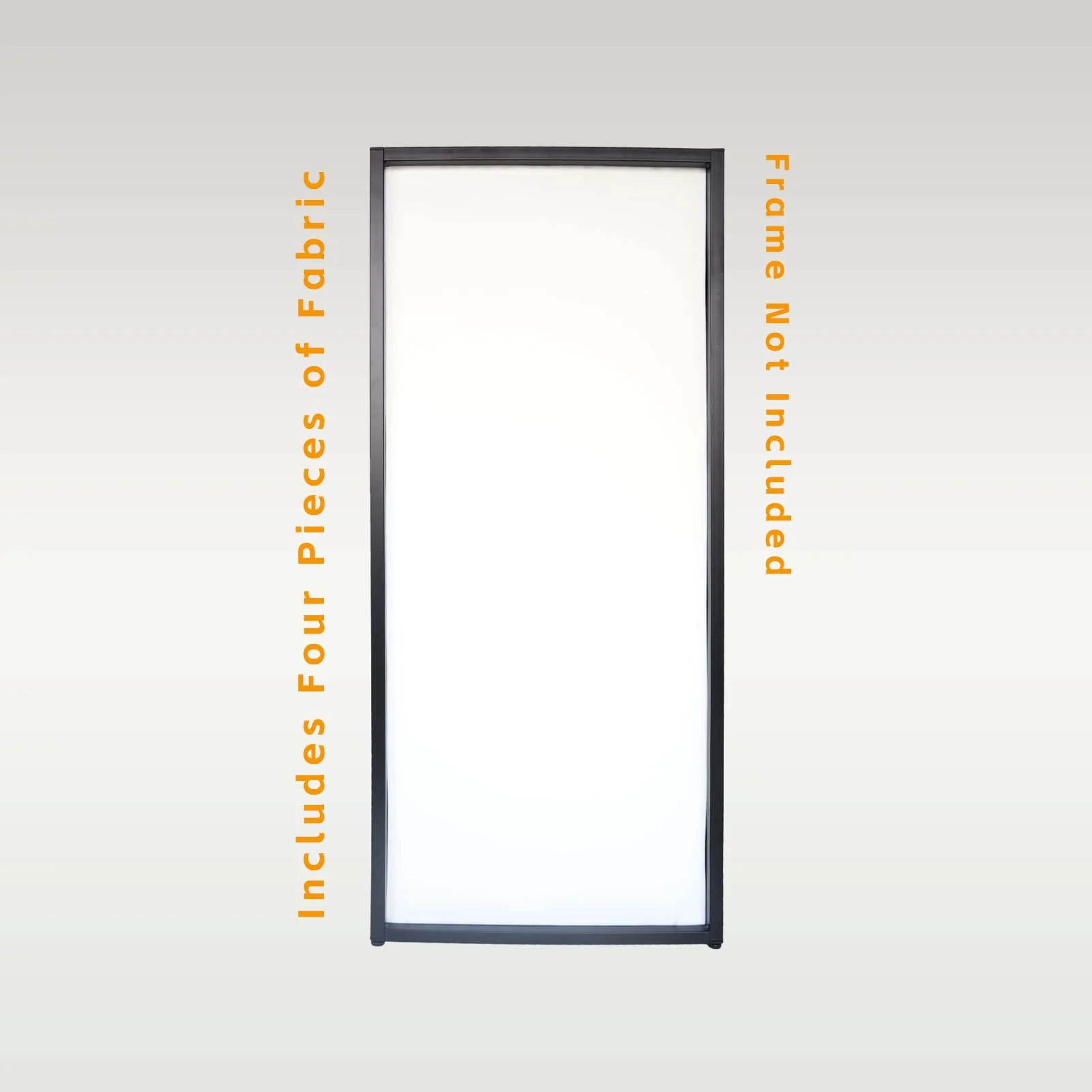 White DJ Facade Scrim DJ Booth Scrim 19.5"x 44.2" w/Small Bag White - Image 2