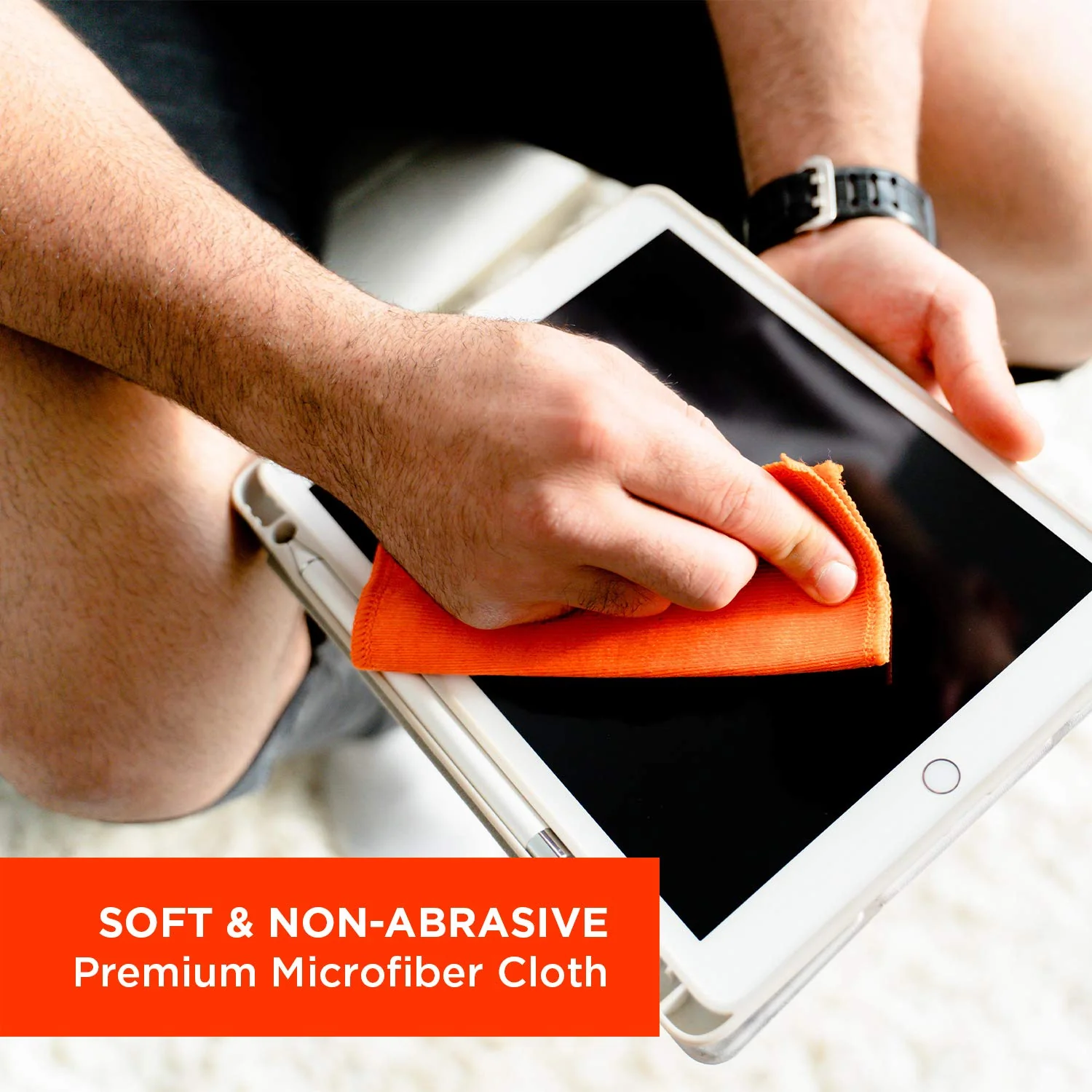 WHOOSH! Screen Cleaner Spray and Wipe - 3.4 fl oz + 1 Microfiber Cloth Wipes - Travel Size Electronic Cleaner for Car, Computer, Laptop, iPad, MacBook, Phone, Watch, Eyeglass - Lens Cleaner Kit - Image 4