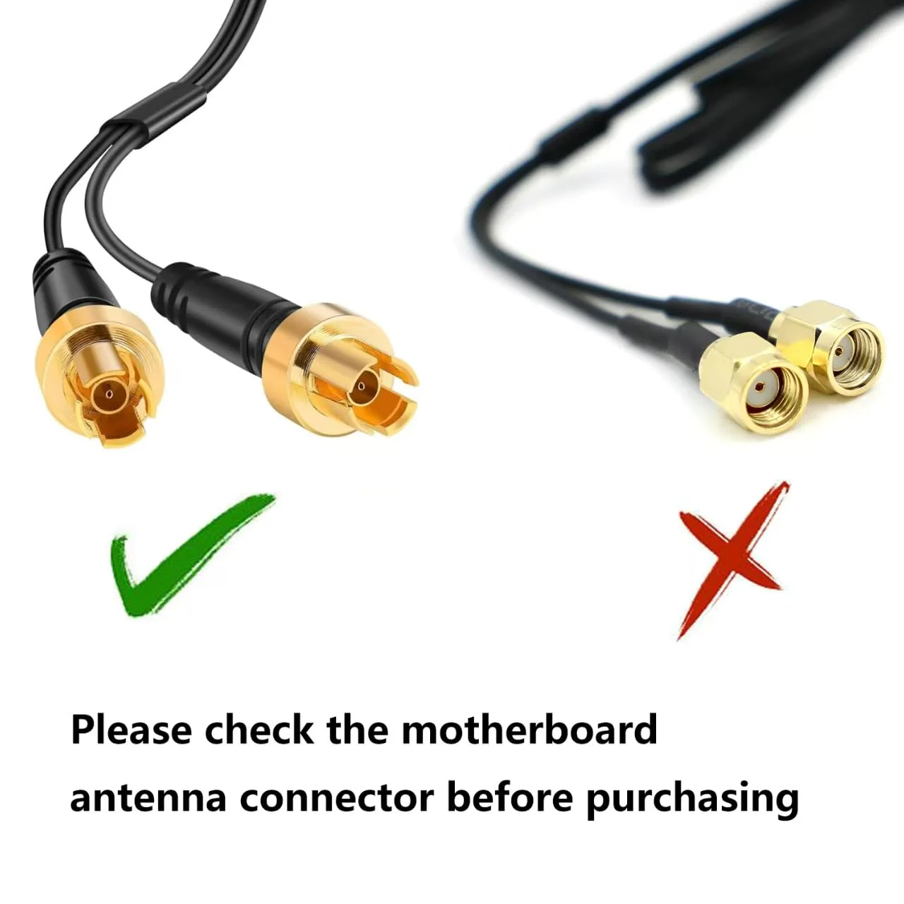 WiFi 7 Gaming Motherboard Magnetic Base Replacement Antenna with New Interface (NOT RP-SMA) for ASUS ROG Strix ASUS TUF/ROG Crosshair/Prime/ProArt Series WiFi 7 Gaming Motherboard, Slinkdsco Wifi 7 Antenna - Image 3