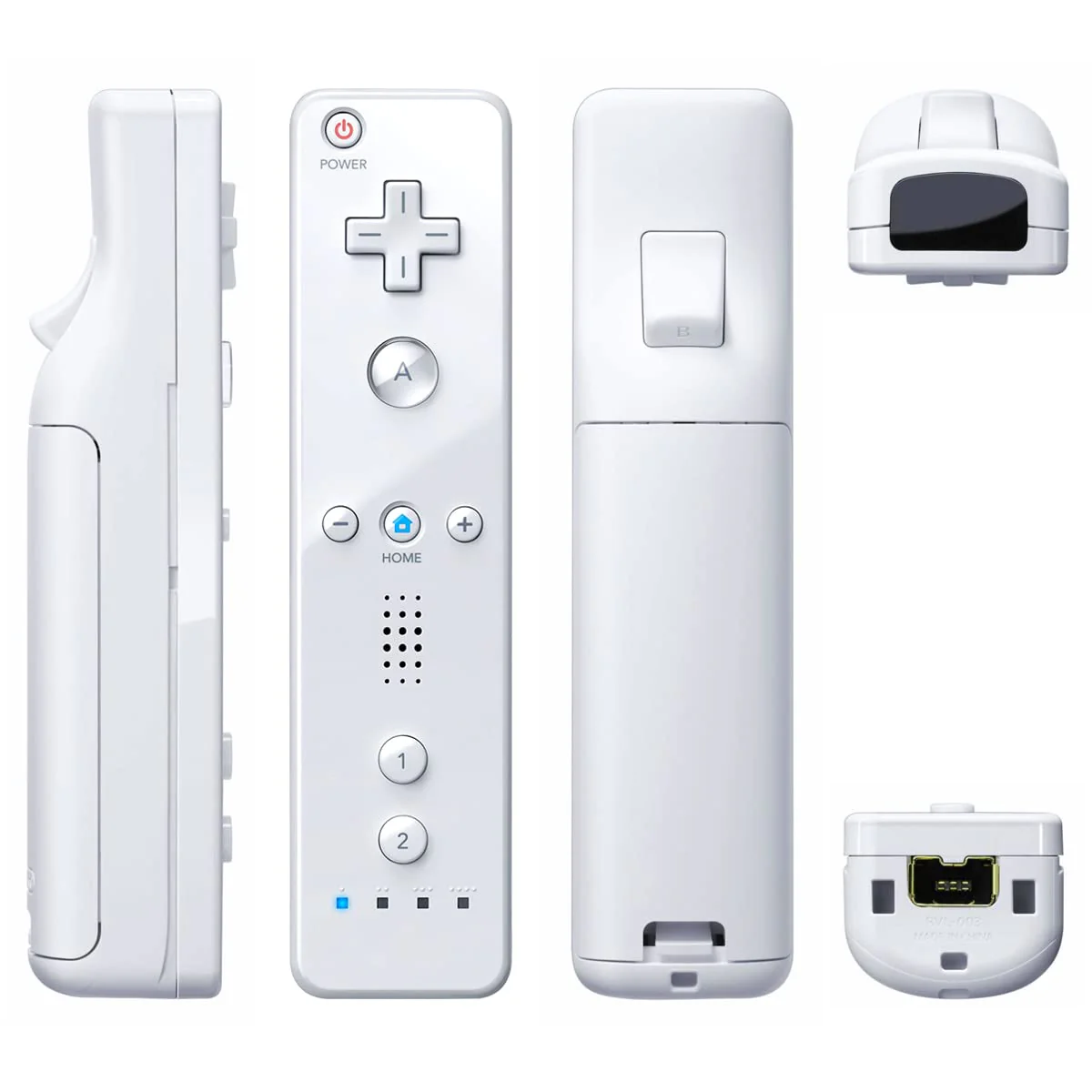 Wii Controller 2 Pack, Wii Remote Controller, with Silicone Case and Wrist Strap, Remote Controller for Wii/Wii U, White - Image 7