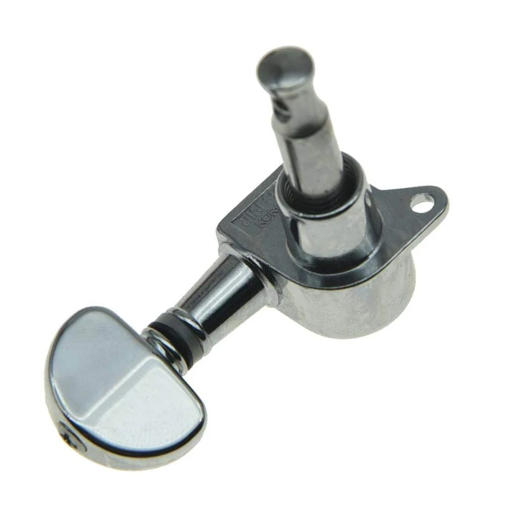 Wilkinson 3x3 ROTO Style Guitar Tuners Tuning Keys Pegs Guitar Machine Heads for Les Paul or Acoustic Guitars Chrome - Image 5
