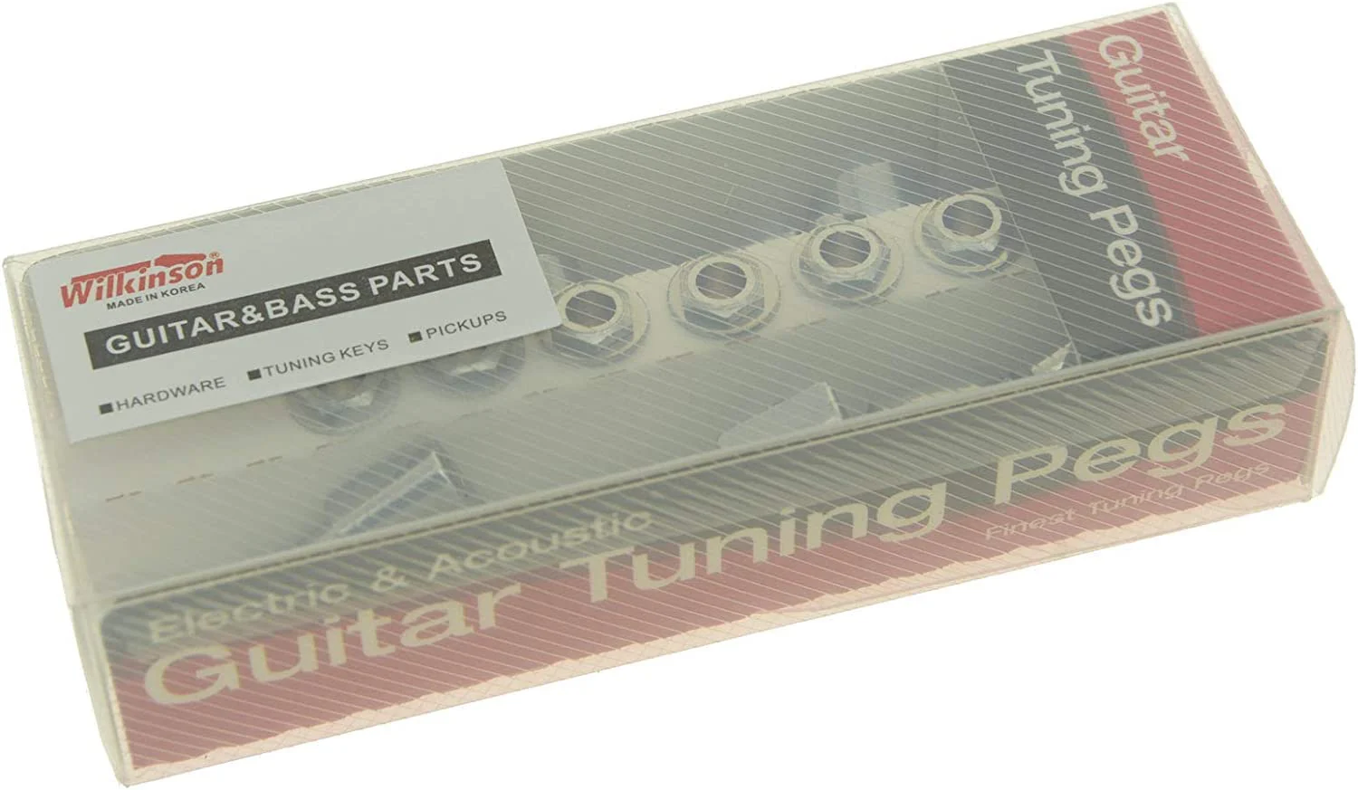 Wilkinson 6 Inline Chrome E-Z Post Guitar Tuners Tuning Keys for Strat Tele - Image 3
