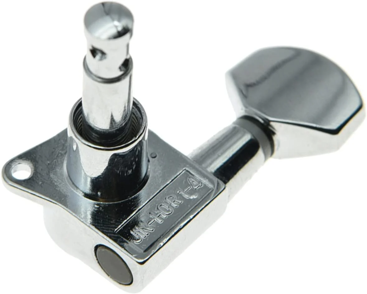 Wilkinson 6 Inline Chrome E-Z Post Guitar Tuners Tuning Keys for Strat Tele - Image 4