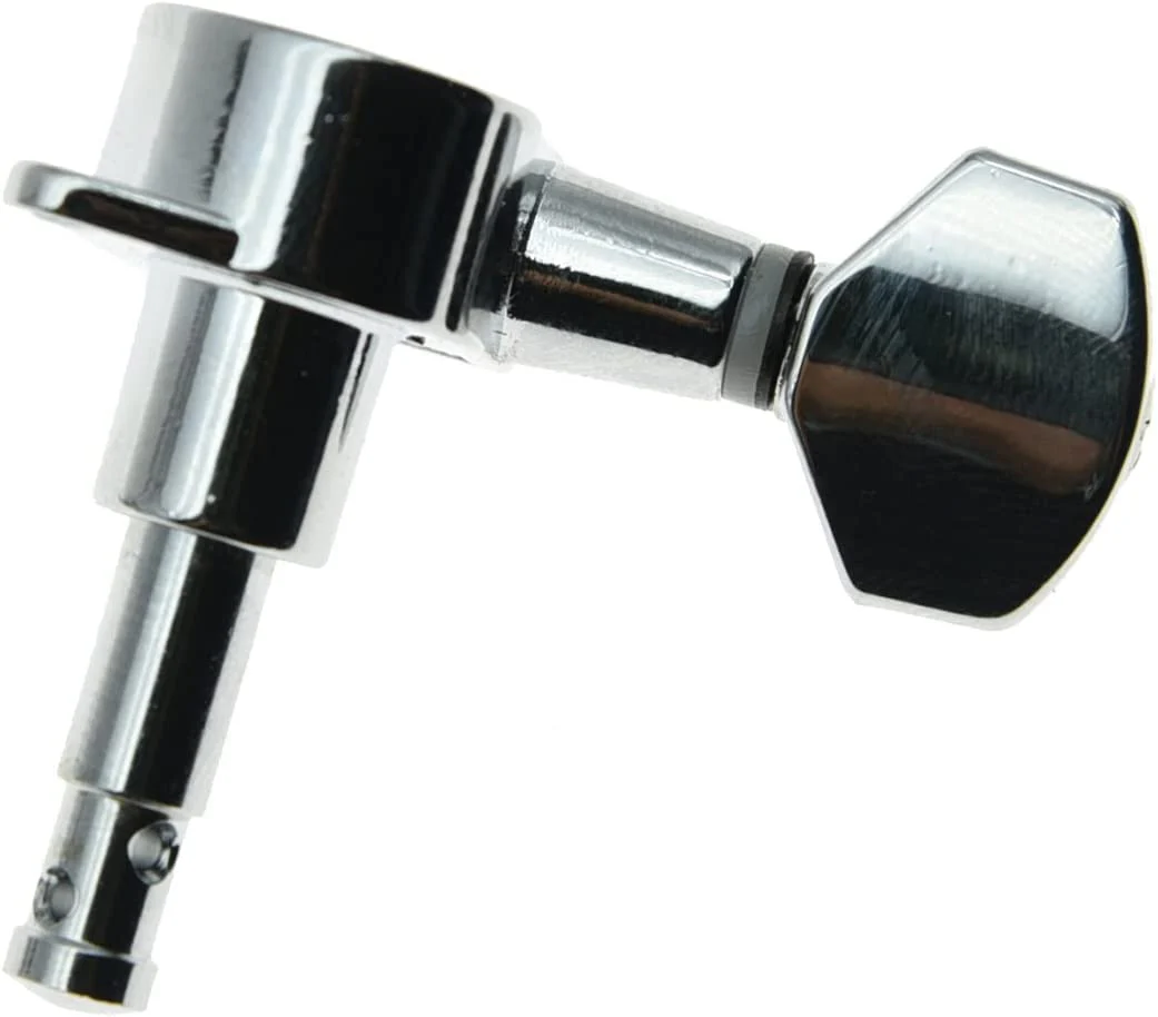 Wilkinson 6 Inline Chrome E-Z Post Guitar Tuners Tuning Keys for Strat Tele - Image 5