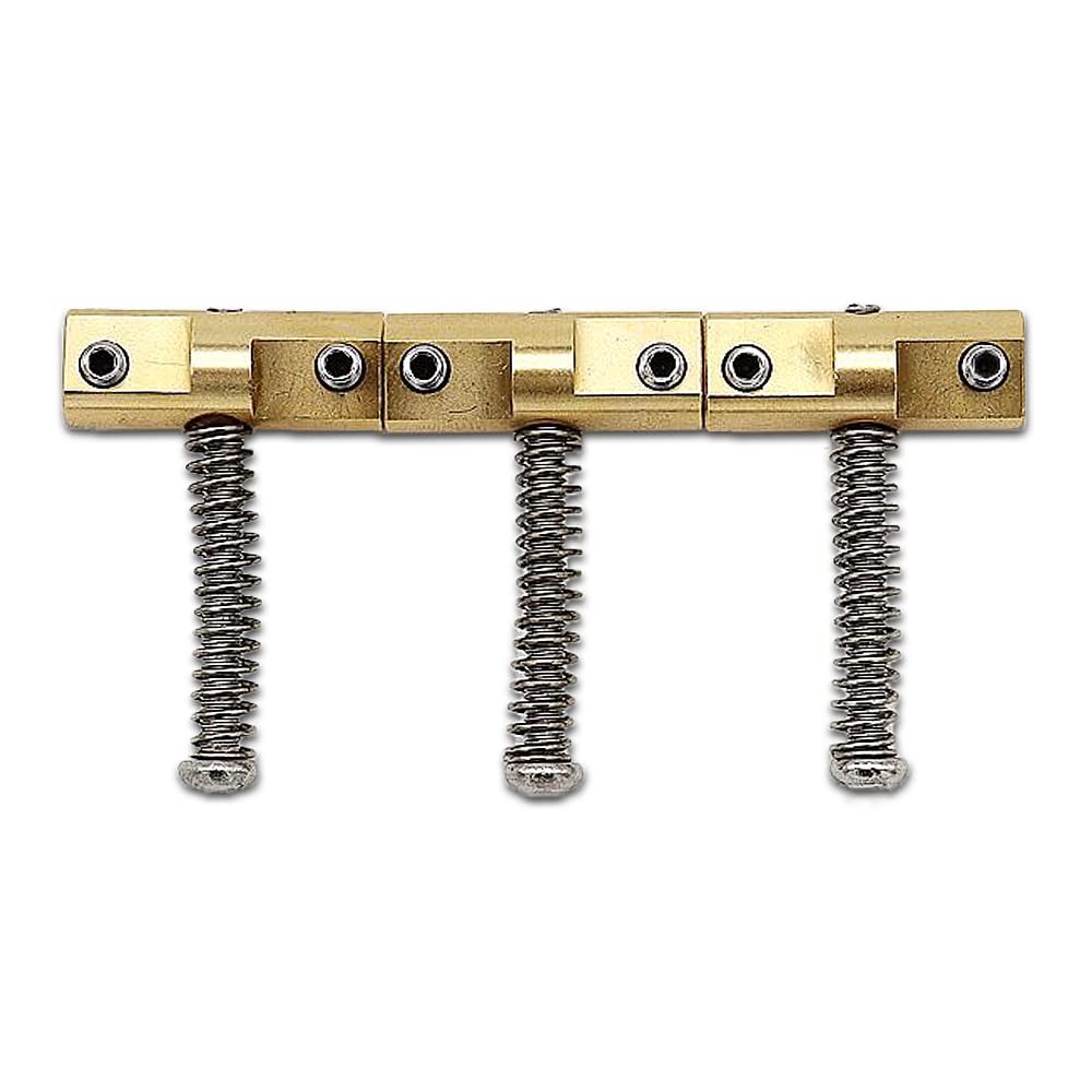 Wilkinson Guitar Bridge 3pcs Brass Saddle Guitar Bridge Compensated Saddles For Vintage-style Tele Bridge Electric Guitar Replacement - Image 3