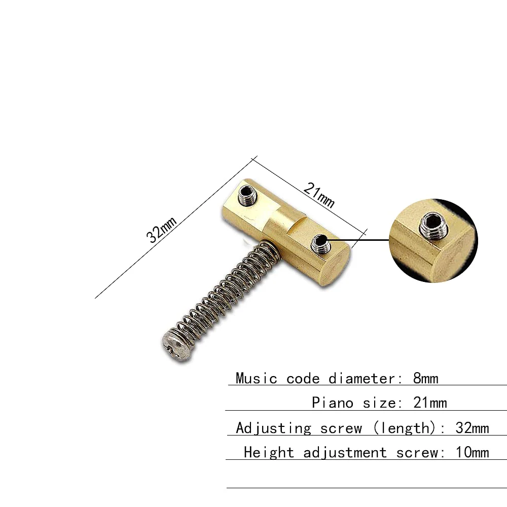 Wilkinson Guitar Bridge 3pcs Brass Saddle Guitar Bridge Compensated Saddles For Vintage-style Tele Bridge Electric Guitar Replacement - Image 6