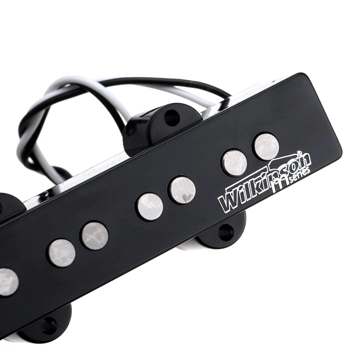 Wilkinson M-series WOJB Variable Gauss Alnico 5 Jazz Bass Neck Pickup Vintage Tone for 4-string JB Style Electric Bass, Black - Image 3