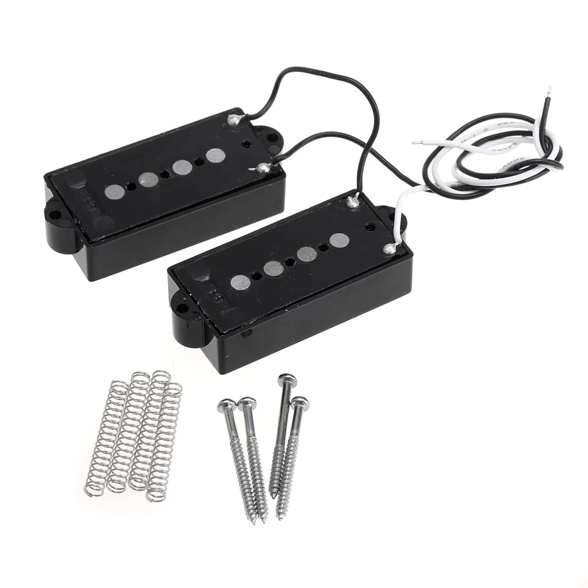 Wilkinson M-series WOPB Variable Gauss Alnico 5 Precision Bass Humbucker Pickups Vintage Tone Set for 4-string PB Style Electric Bass, Black - Image 3
