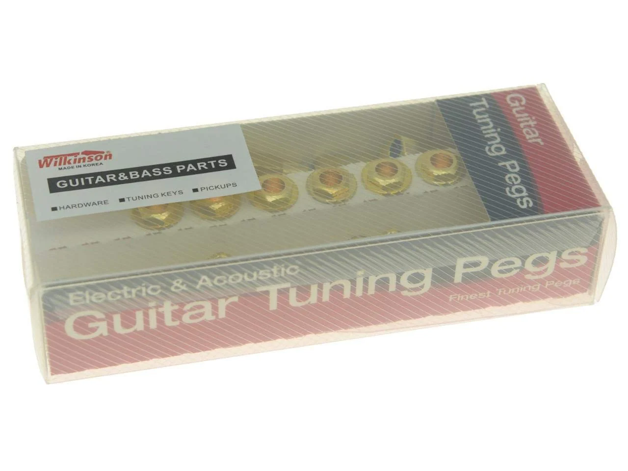Wilkinson Mini Oval Button 6 Inline Gold E-Z-LOK Post Guitar Tuners EZ Post Guitar Tuning Keys Pegs Machine Heads - Image 3