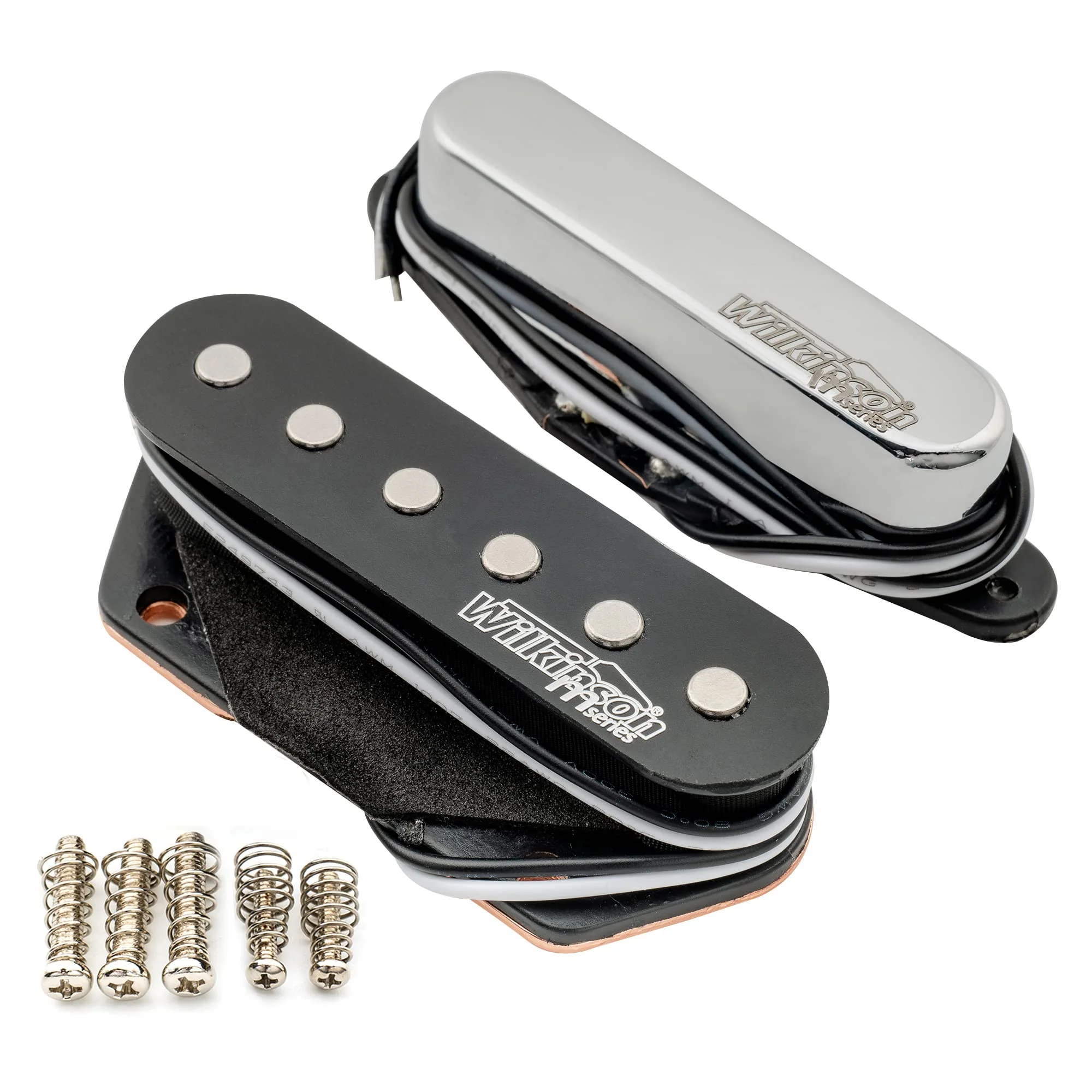 Wilkinson Vintage Alnico 5 Tele Single Coil Pickups Neck Bridge Pickups Set for Fender Squier Telecaster Electric Guitar - Image 6