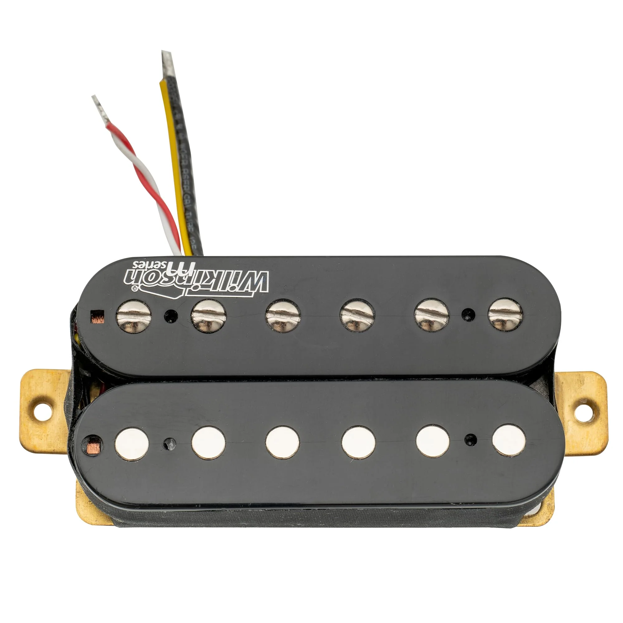 Wilkinson Vintage Classic Alnico 5 Overwound Open Style Bridge Humbucker Pickup for Electric Guitar, Black Bridge Black - Image 4