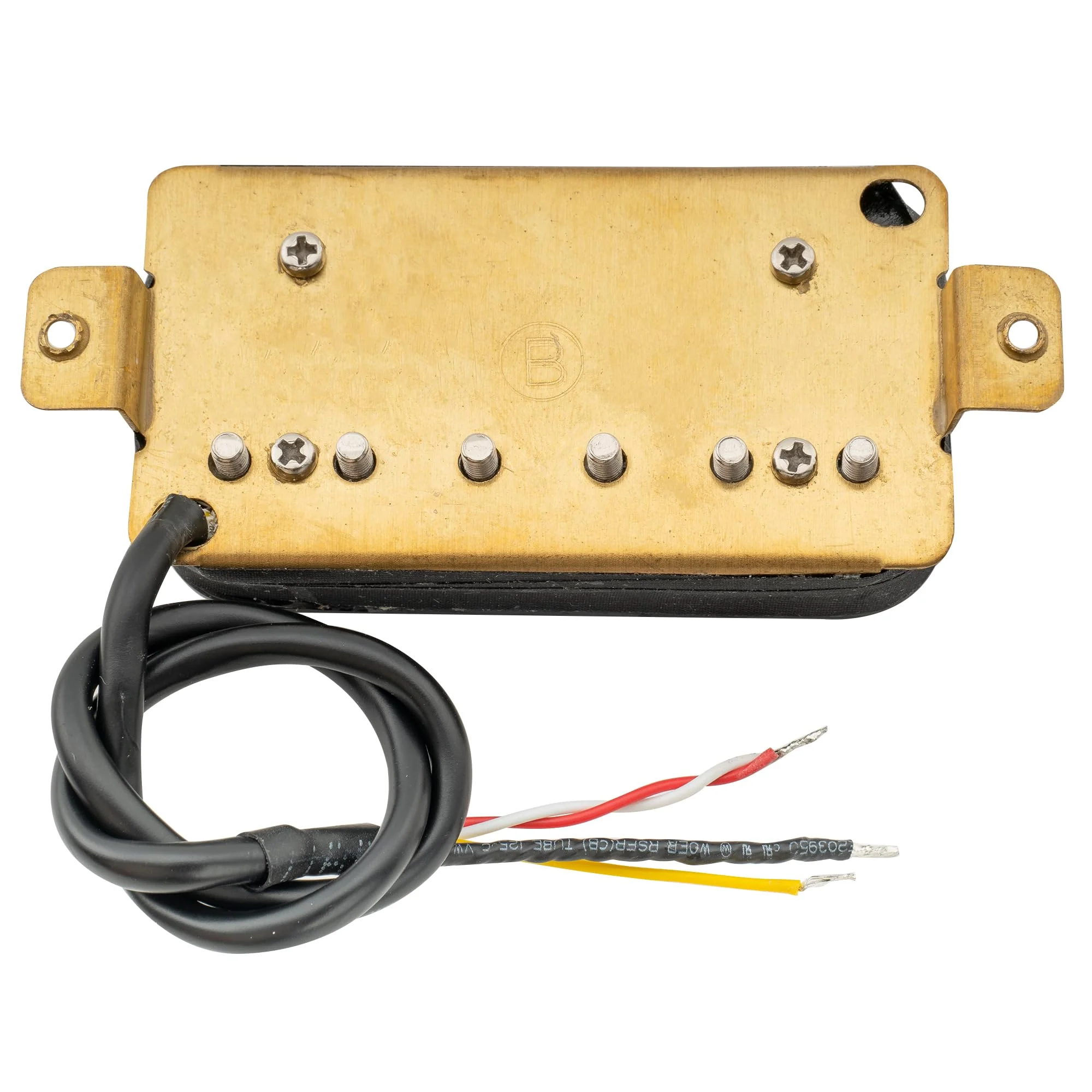 Wilkinson Vintage Classic Alnico 5 Overwound Open Style Bridge Humbucker Pickup for Electric Guitar, Black Bridge Black - Image 5