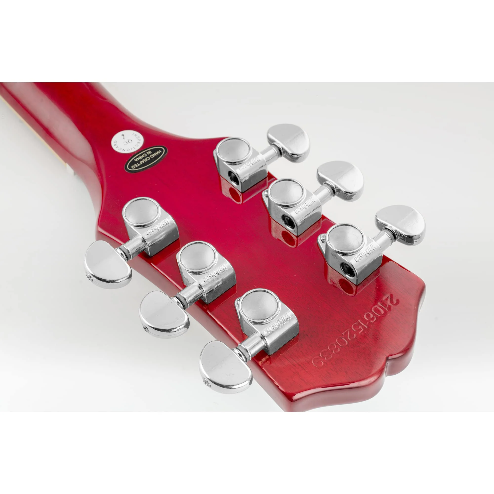 Wilkinson WJ303 3L3R Guitar Tuners Machine Heads 1:19 Ratio Tuning Pegs Keys for Epiphone USA Les Paul SG Electric or Acoustic Guitar, Chrome - Image 8