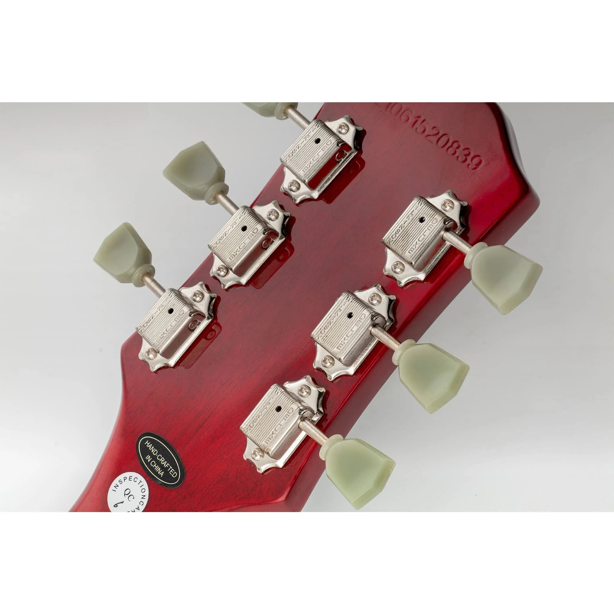 Wilkinson WJ44 3L3R Deluxe Vintage Guitar Tuners Machine Heads Tuning Pegs Keys for USA Epiphone Les Paul LP SG Electric or Acoustic Guitar, Nickel with Keystone Button - Image 6