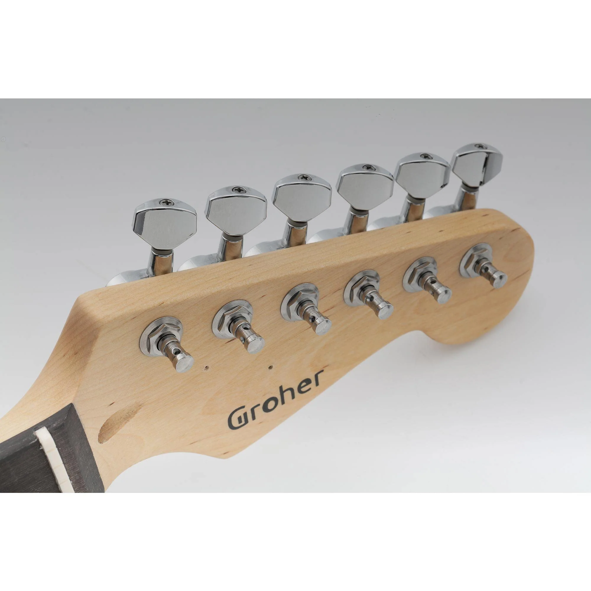 Wilkinson WJN07 6 inline EZ-LOK Guitar Tuners Machine Heads 19:1 Ratio Tuning Pegs Keys for Fender Strat Stratocaster Tele Telecaster Electric Guitar, Chrome - Image 9