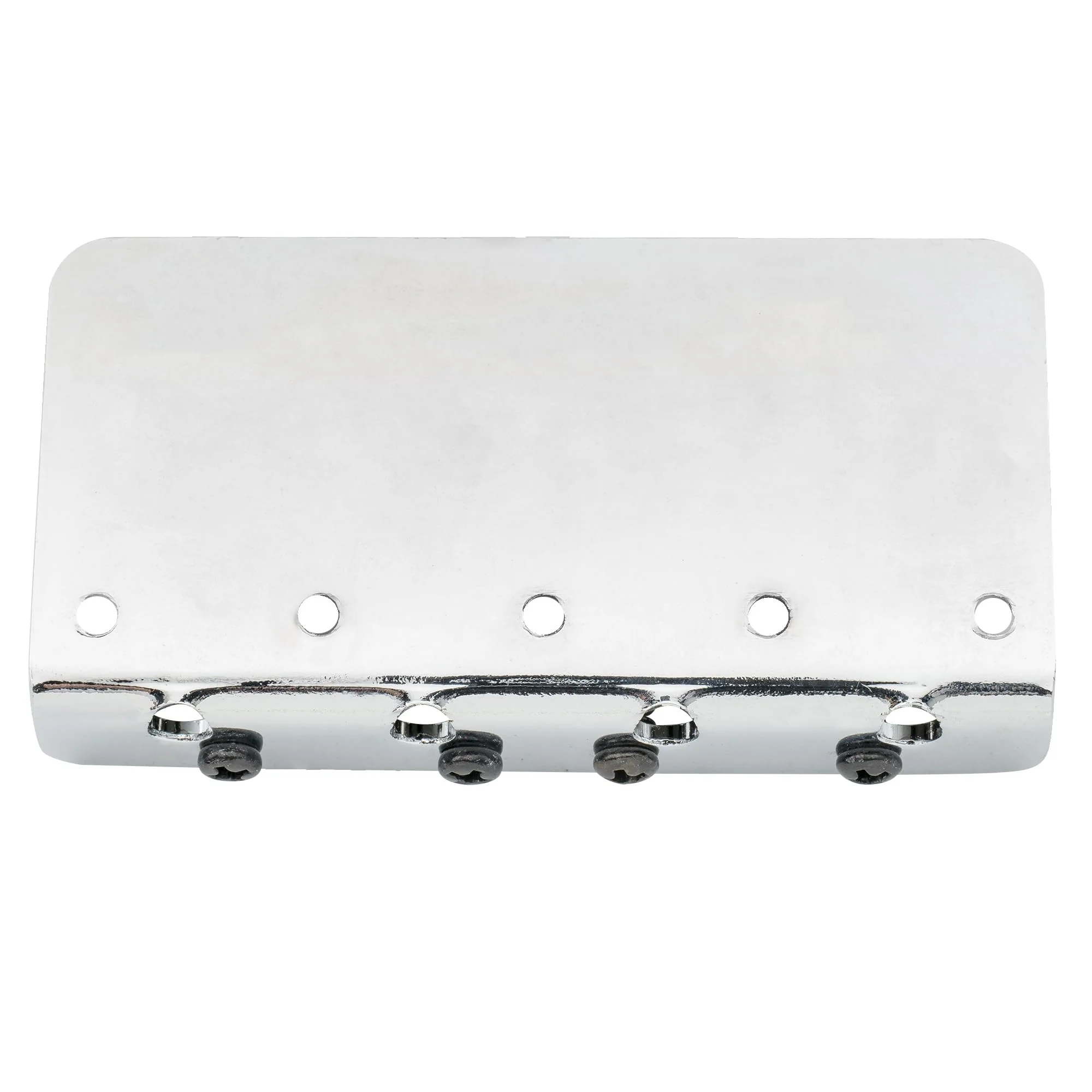 Wilkinson WOB41 57mm (2-1/4 inch) 4-String Bass Bridge Brass Saddles for Precision/Jazz Bass, Chrome - Image 2