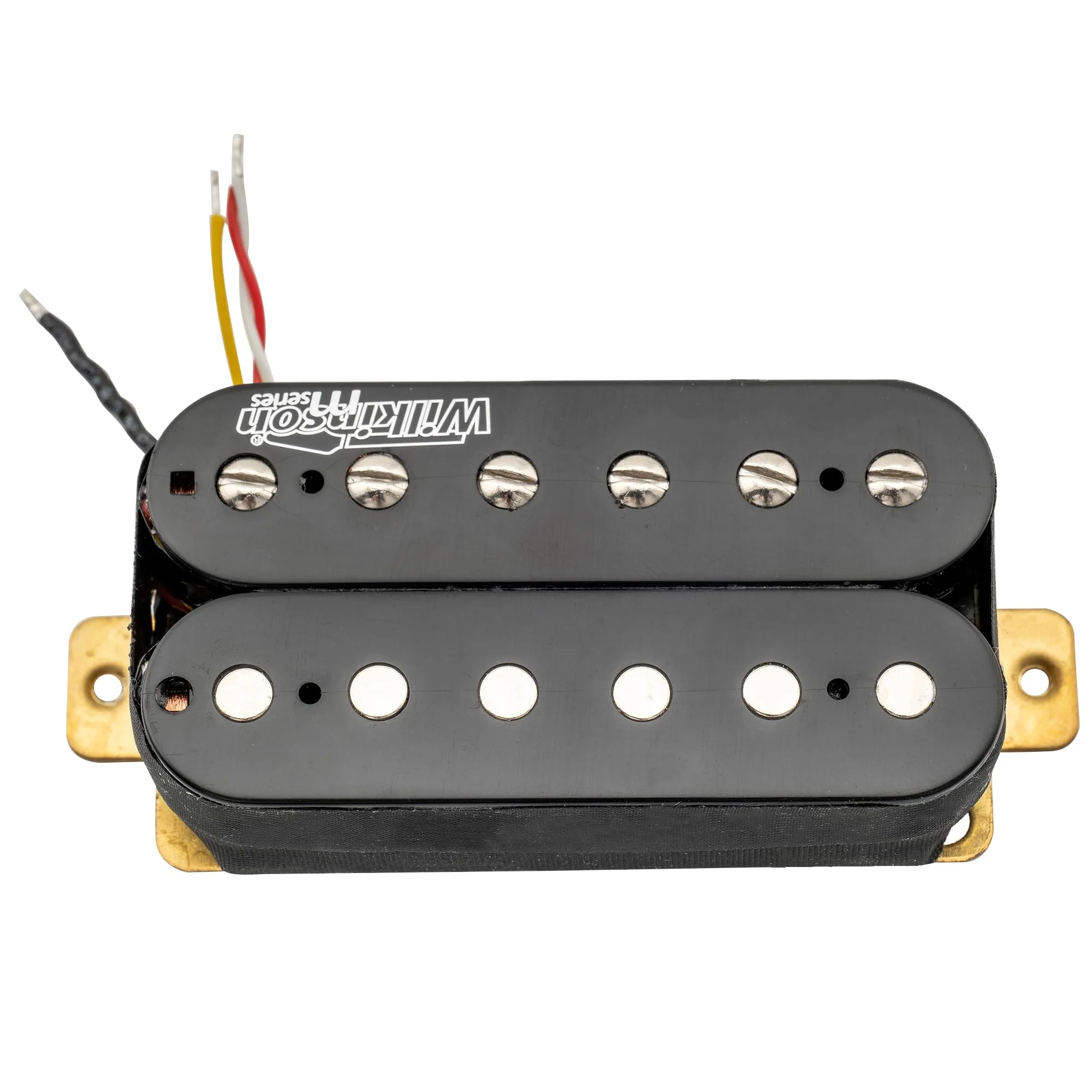 Wilkinson WOHHB Ceramic Overwound Open Style Humbucker Bridge Pickup for Electric Guitar, Black Bridge Black - Image 4