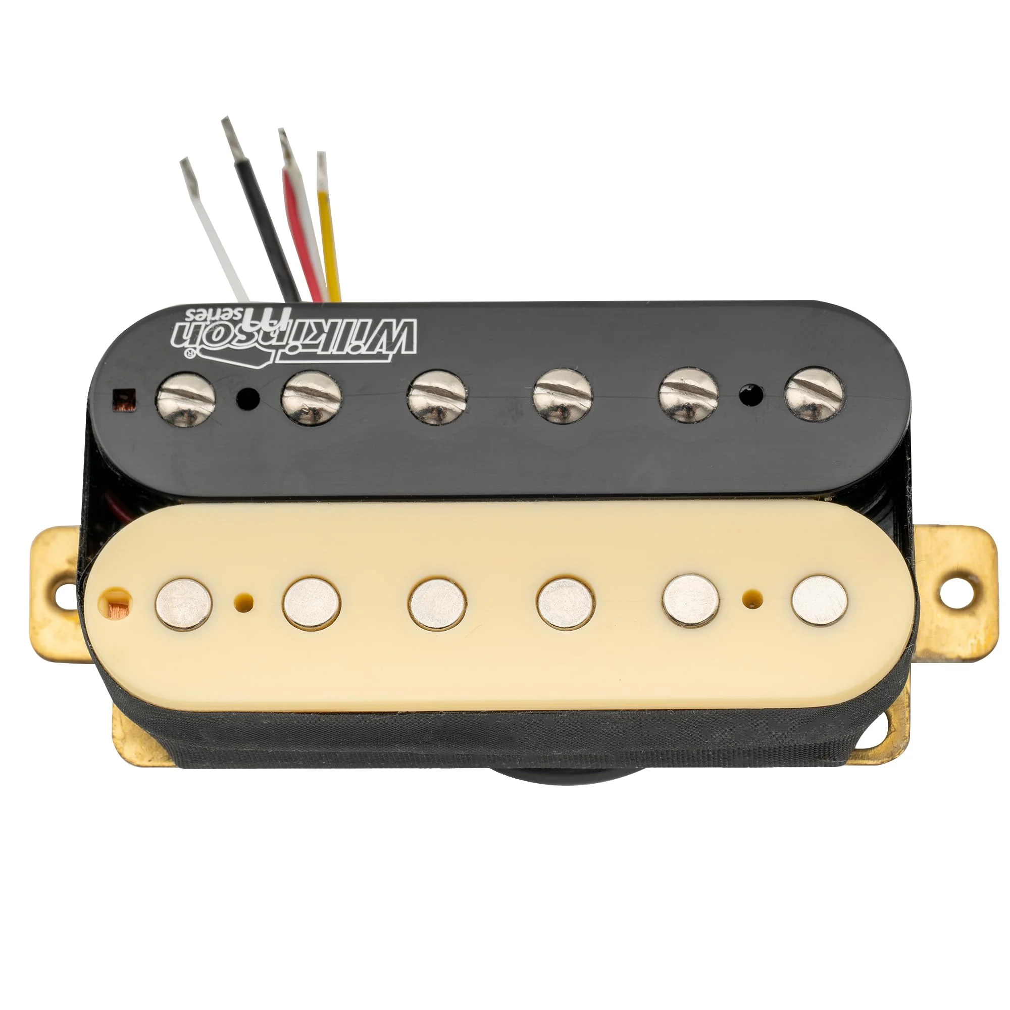 Wilkinson WOHZB Ceramic Overwound Open Style Humbucker Bridge Pickup for Electric Guitar, Zebra Bridge Zebra - Image 4