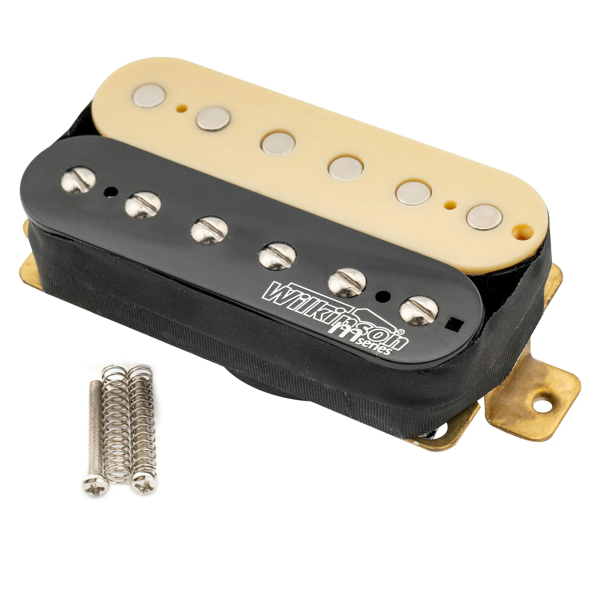 Wilkinson WOHZB Ceramic Overwound Open Style Humbucker Bridge Pickup for Electric Guitar, Zebra Bridge Zebra - Image 6