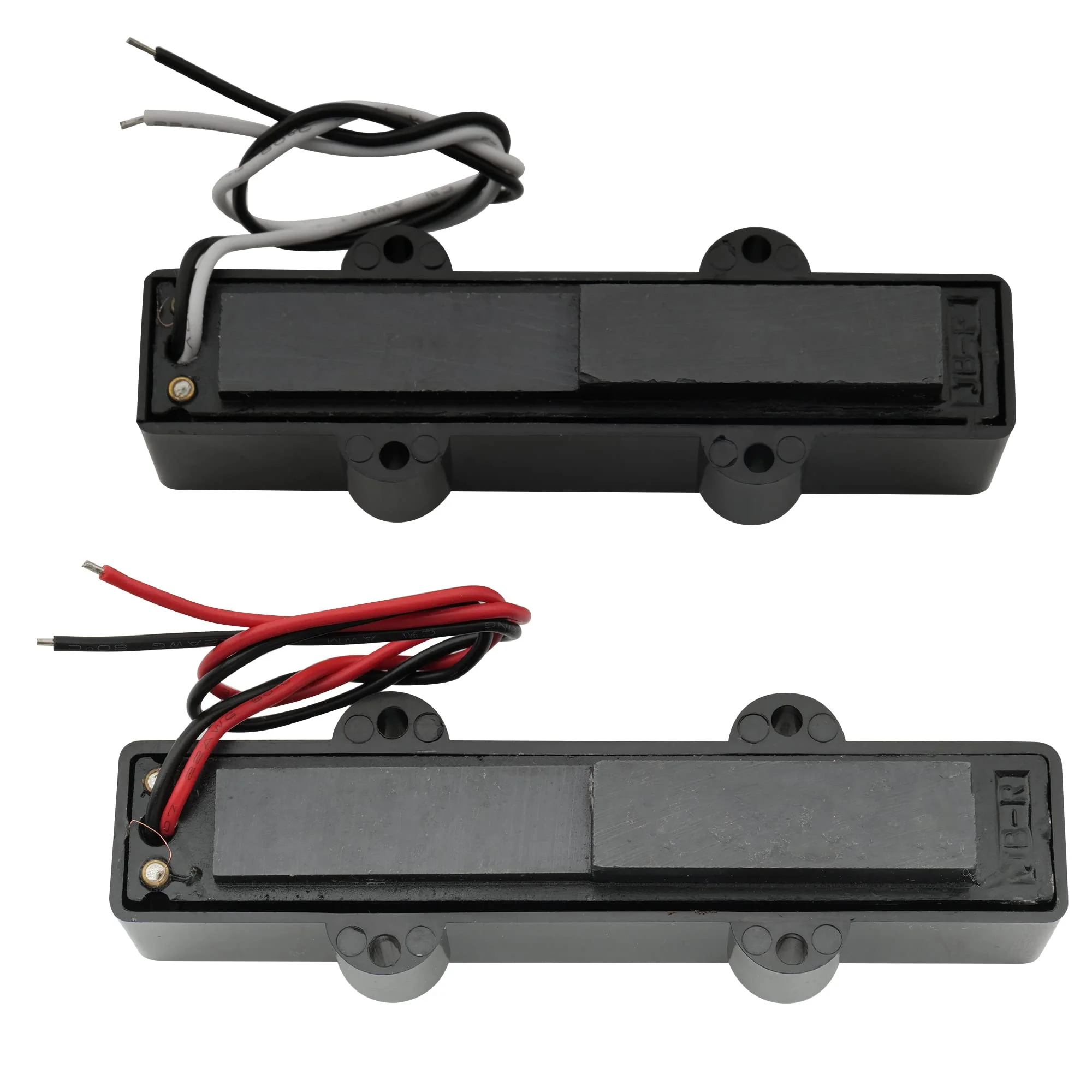 Wilkinson WOJB Vari Gauss Ceramic 4-String Jazz Bass Pickups Set for JB Style Electric Bass, Black - Image 4