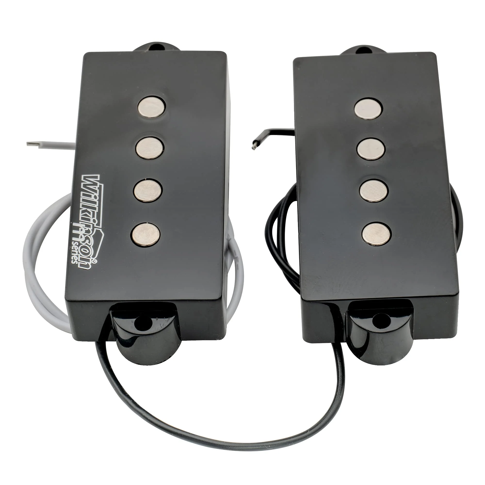 Wilkinson WOPB Vari Gauss Ceramic 4-String Precision Bass Humbucker Pickups Set for PB Style Electric Bass, Black - Image 5