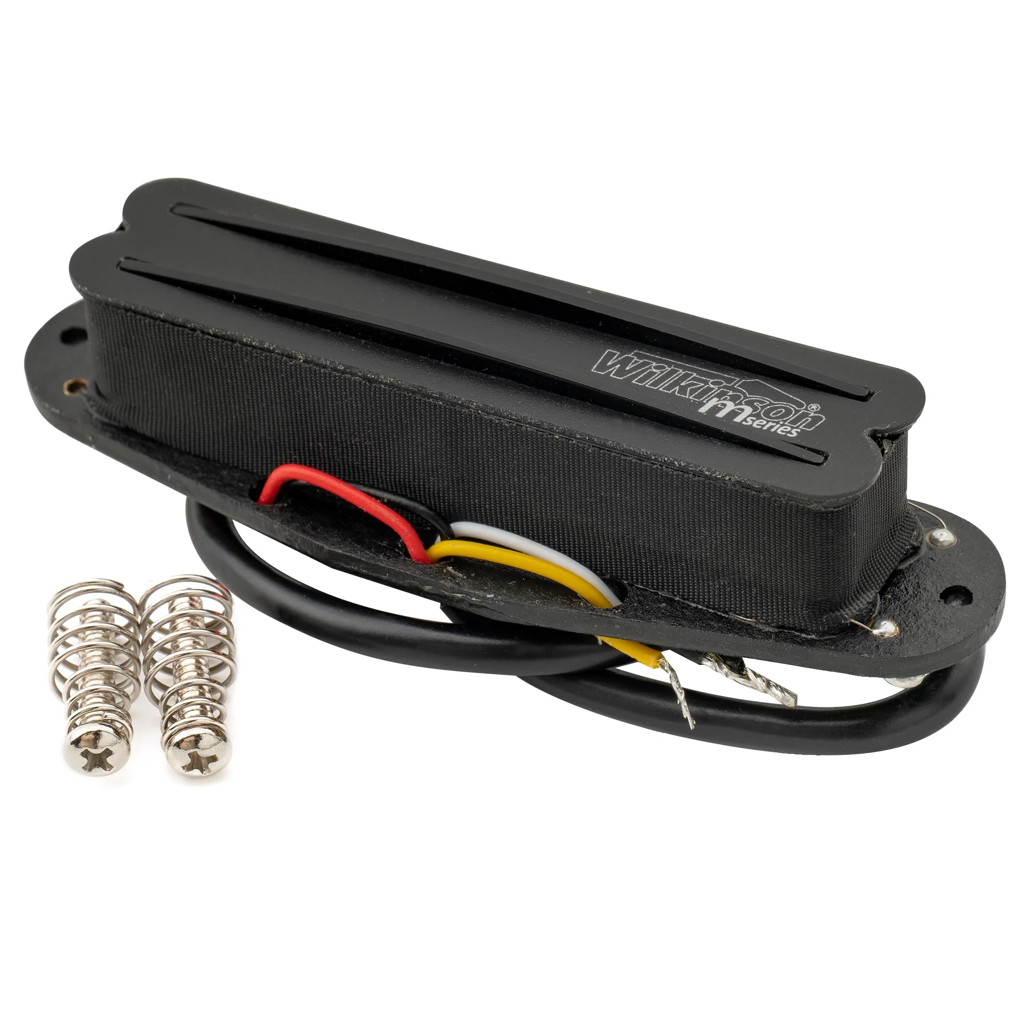 Wilkinson WOTBS Hot Rails Ceramic Single Coil Sized Humbucker Bridge Pickup for Strat Stratocaster Electric Guitar, Black - Image 6