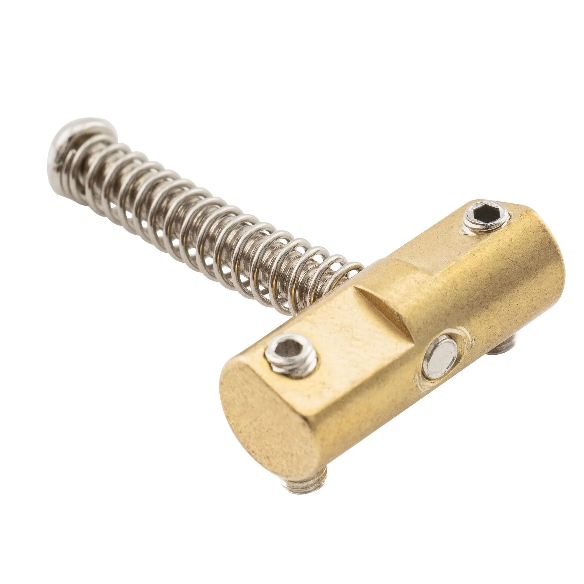 Wilkinson WTB 10.8mm Brass Compensated Guitar Telecaster Bridge Saddles Barrel-Style Saddles Set for Fender Vintage Tele Bridge Electric Guitar Replacement Parts(Set of 3) - Image 4