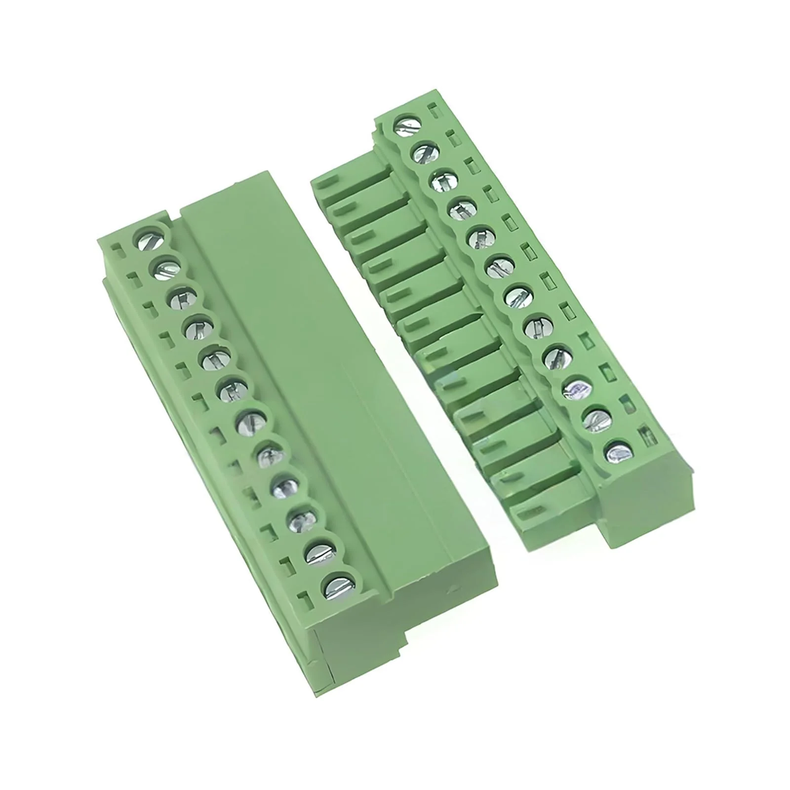 Willwewon Set of 5 12 Pin 2EDGRK 5.08 mm Pitch Pluggable PCB Screw Terminal Connector for Socket Panel Mount 12-pin (5 sets) - Image 2