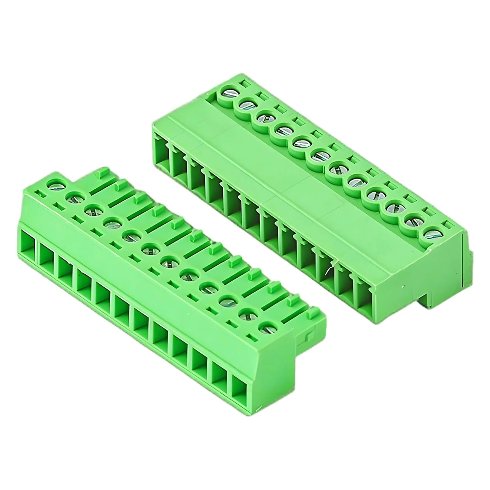 Willwewon Set of 5 12 Pin 2EDGRK 5.08 mm Pitch Pluggable PCB Screw Terminal Connector for Socket Panel Mount 12-pin (5 sets) - Image 5