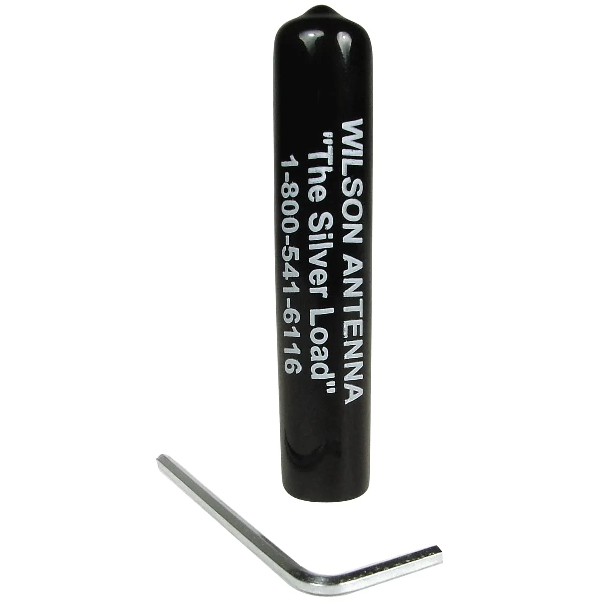 Wilson Antennas 305-480 Tunable 2-Foot Silver Load FGT Series Fiberglass Tip AM|FM CB Antenna 400W SWR Fine-Tuning, Static-Reducing Cap, AM|FM Ready, Black - Image 2