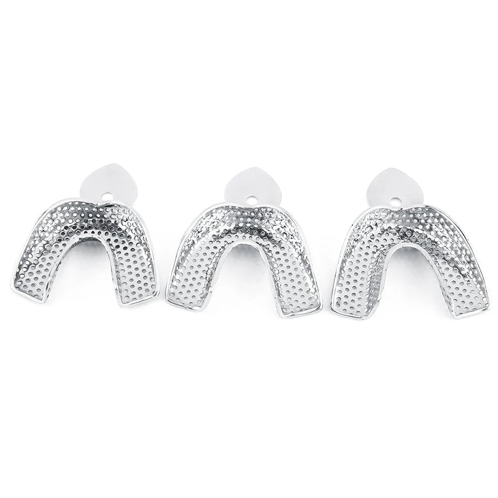 Wincal Dental Trays - 6 Pieces Stainless Steel Autoclavable Tooth Trays Impression Tray Upper & Lower Dental Trays, Dental Imprint Trays, Autoclavable Impression Tray - Image 3