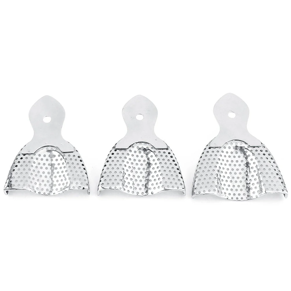 Wincal Dental Trays - 6 Pieces Stainless Steel Autoclavable Tooth Trays Impression Tray Upper & Lower Dental Trays, Dental Imprint Trays, Autoclavable Impression Tray - Image 4