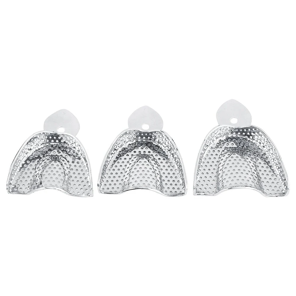 Wincal Dental Trays - 6 Pieces Stainless Steel Autoclavable Tooth Trays Impression Tray Upper & Lower Dental Trays, Dental Imprint Trays, Autoclavable Impression Tray - Image 5