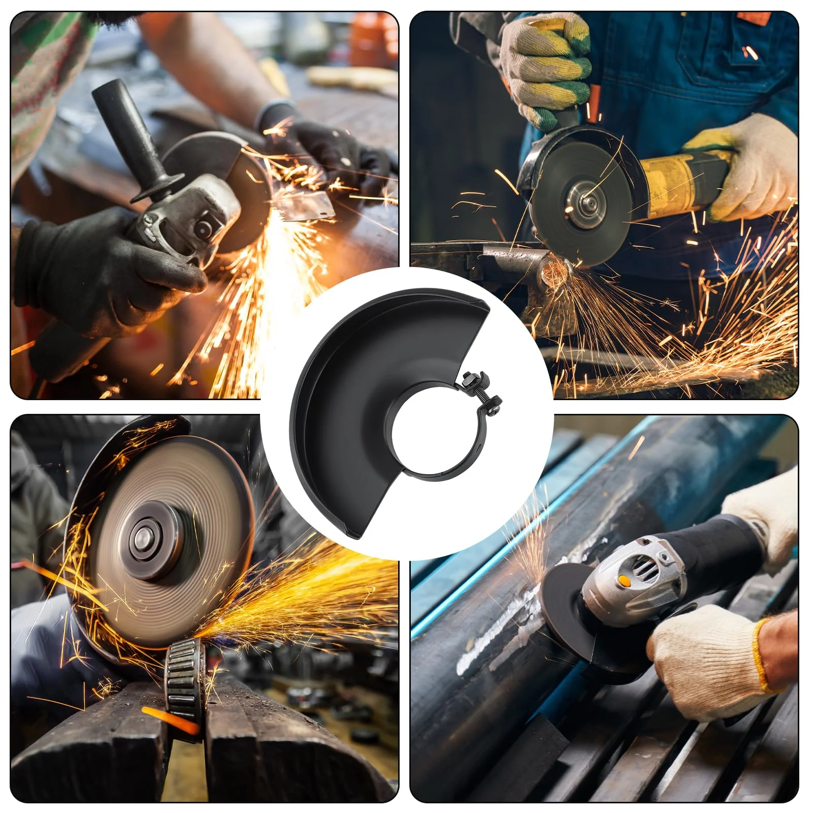 Winkelschleifer-Radabdeckung, Schutzabdeckung für Winkelschleiferscheiben Ersatz-Schutzhaube für Winkelschleifer winkelschleifer zubehör, for 125mm Angle grinder (135 x 48 mm) - Image 5